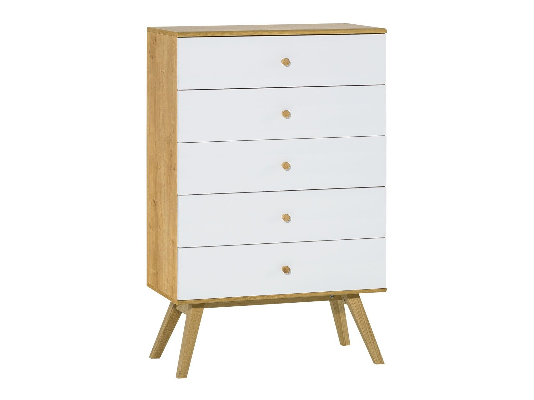 Komód Ruvruvi 111 (Fehér + Tölgy)
