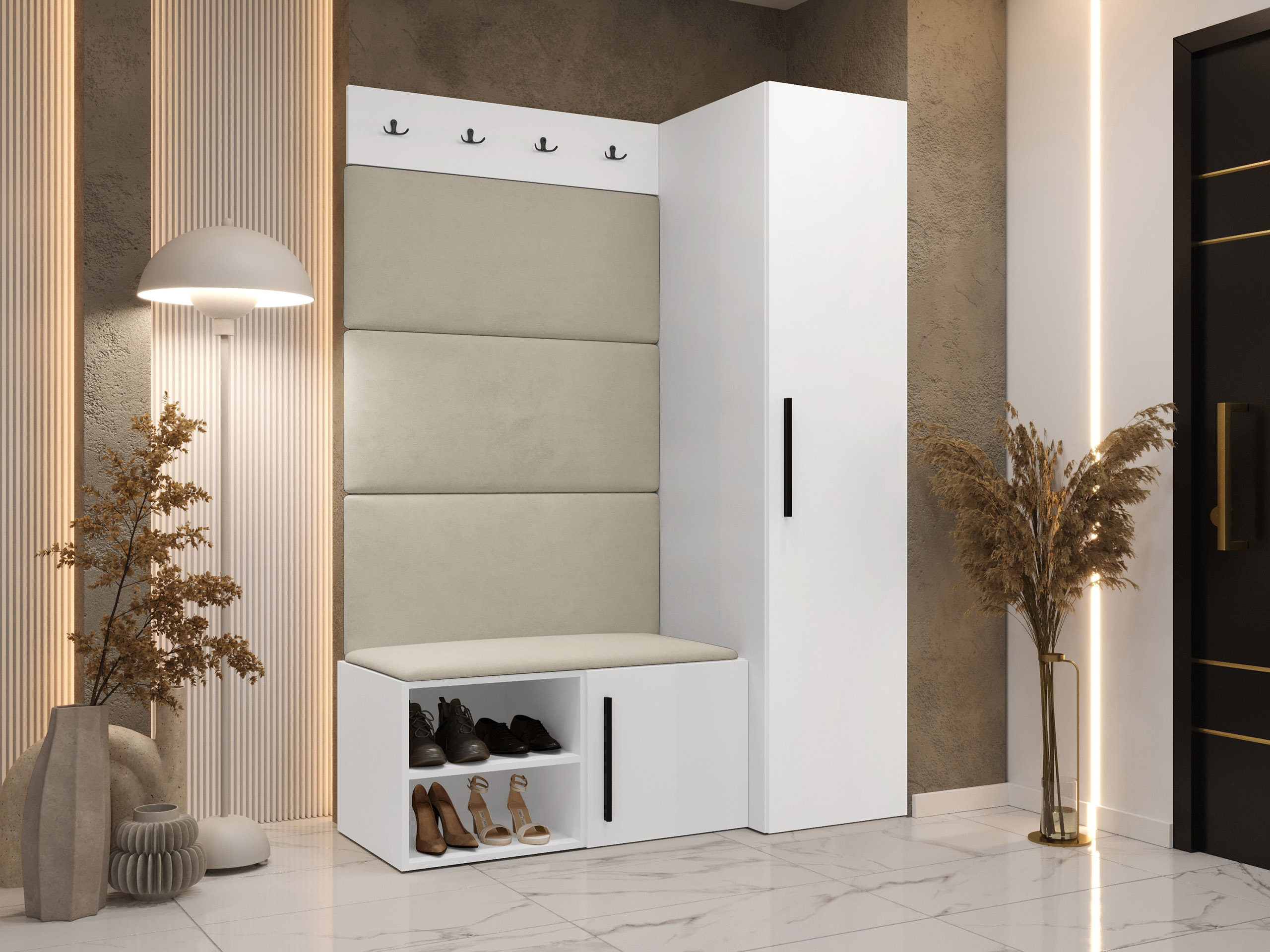 Előszoba garnitúra Hartford 525 (Fehér)