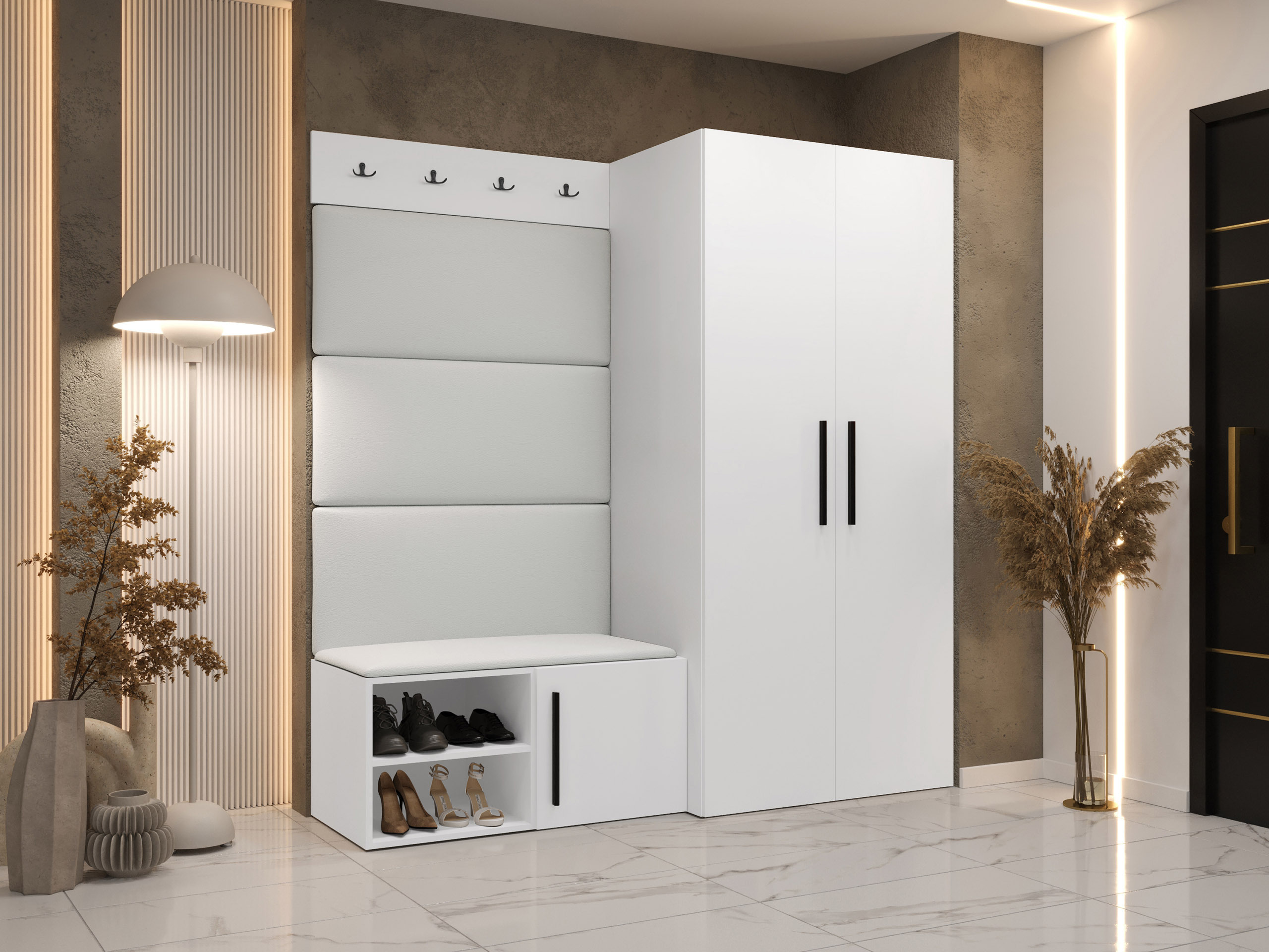 Előszoba garnitúra Hartford 526 (Fehér)