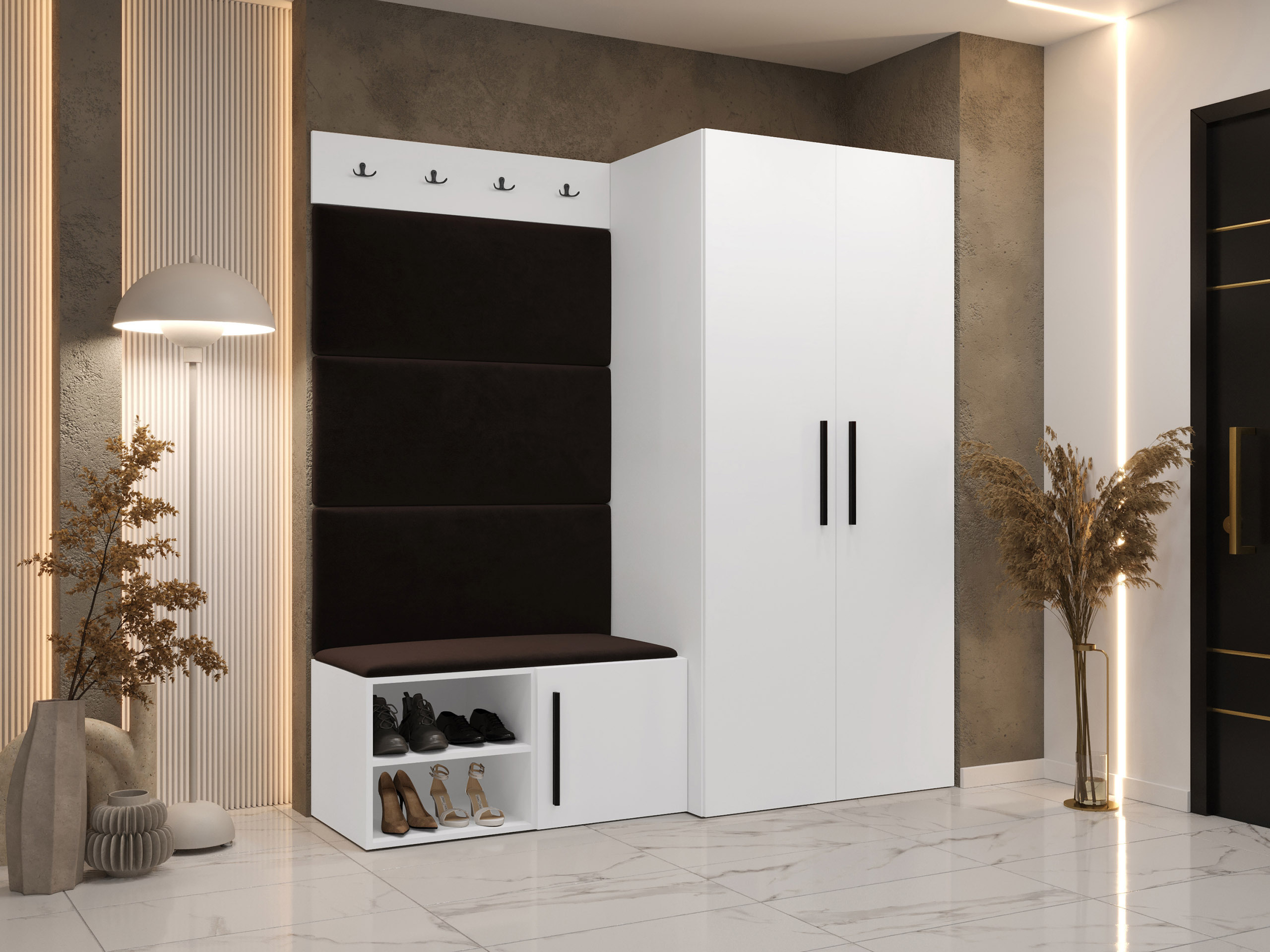 Előszoba garnitúra Nitos I (Fehér)