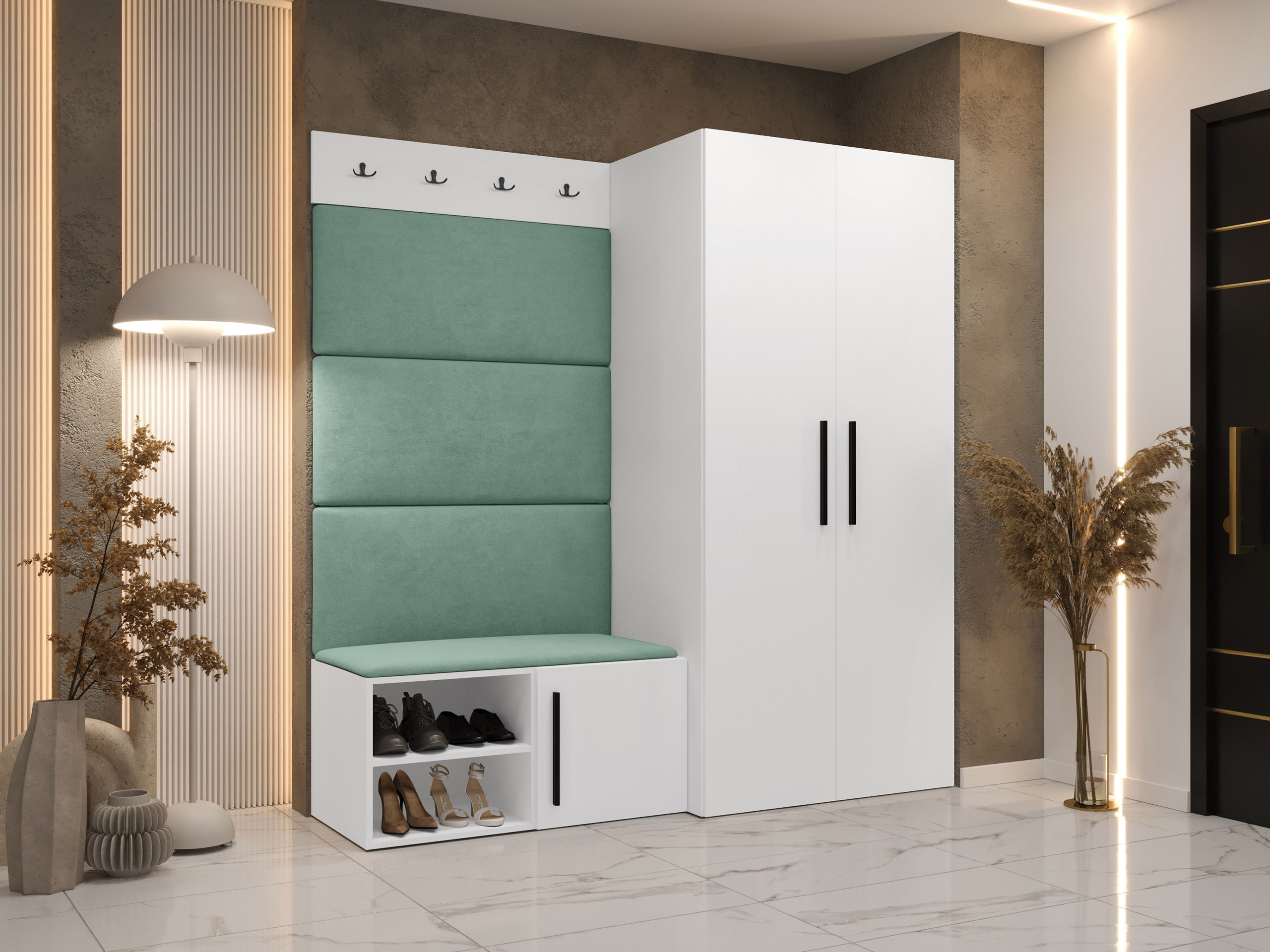 Előszoba garnitúra Nitos I (Fehér)