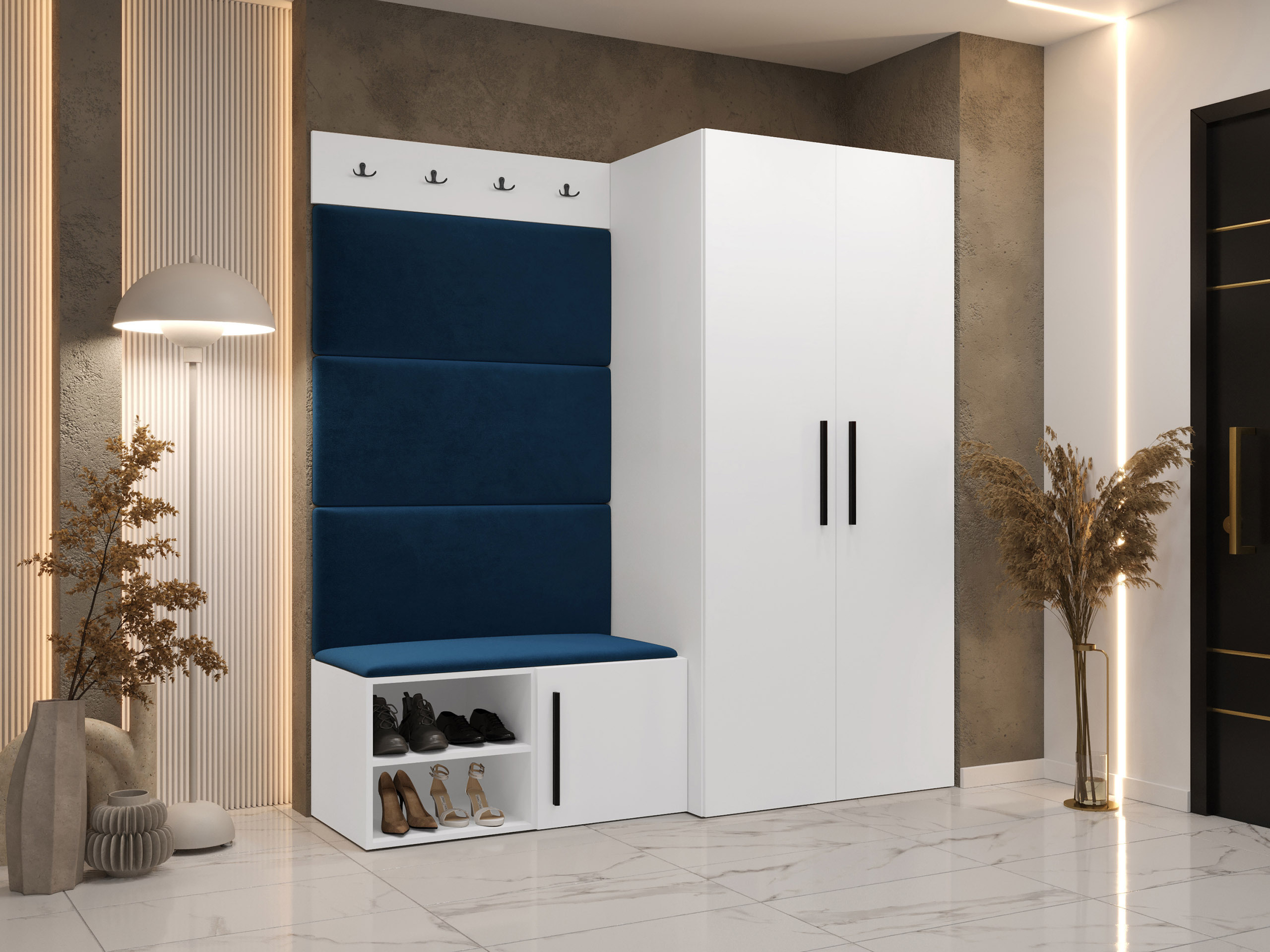 Előszoba garnitúra Nitos I (Fehér)