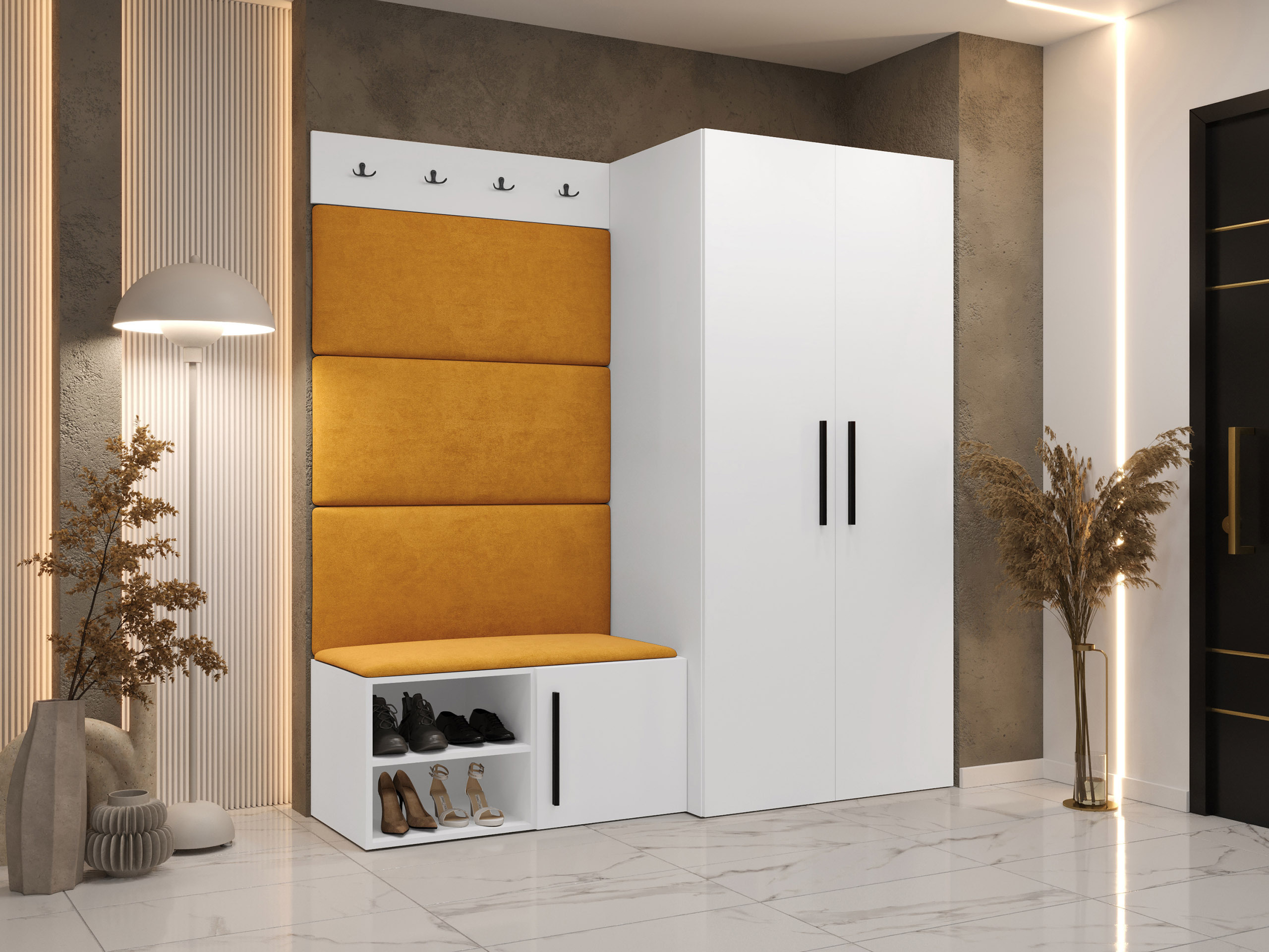 Előszoba garnitúra Nitos I (Fehér)