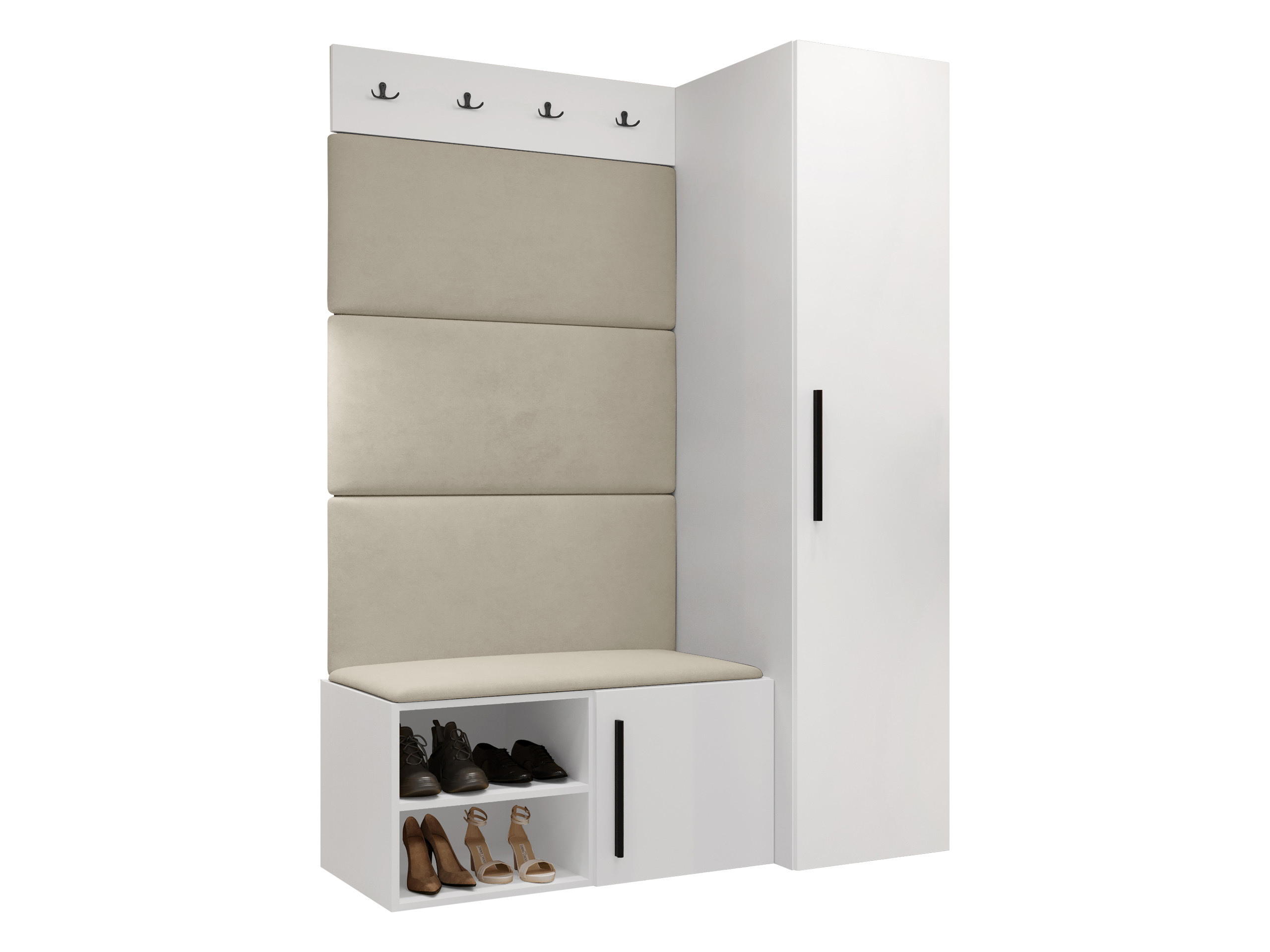 Előszoba garnitúra Nitos II (Fehér)