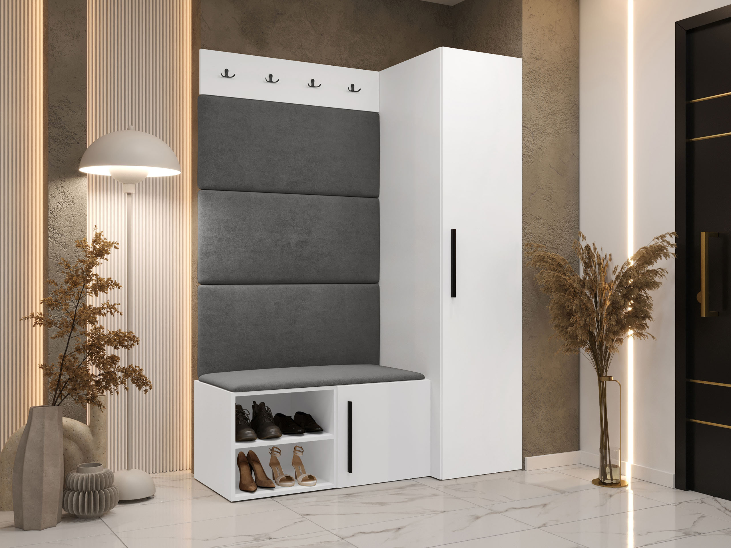 Előszoba garnitúra Nitos II (Fehér)