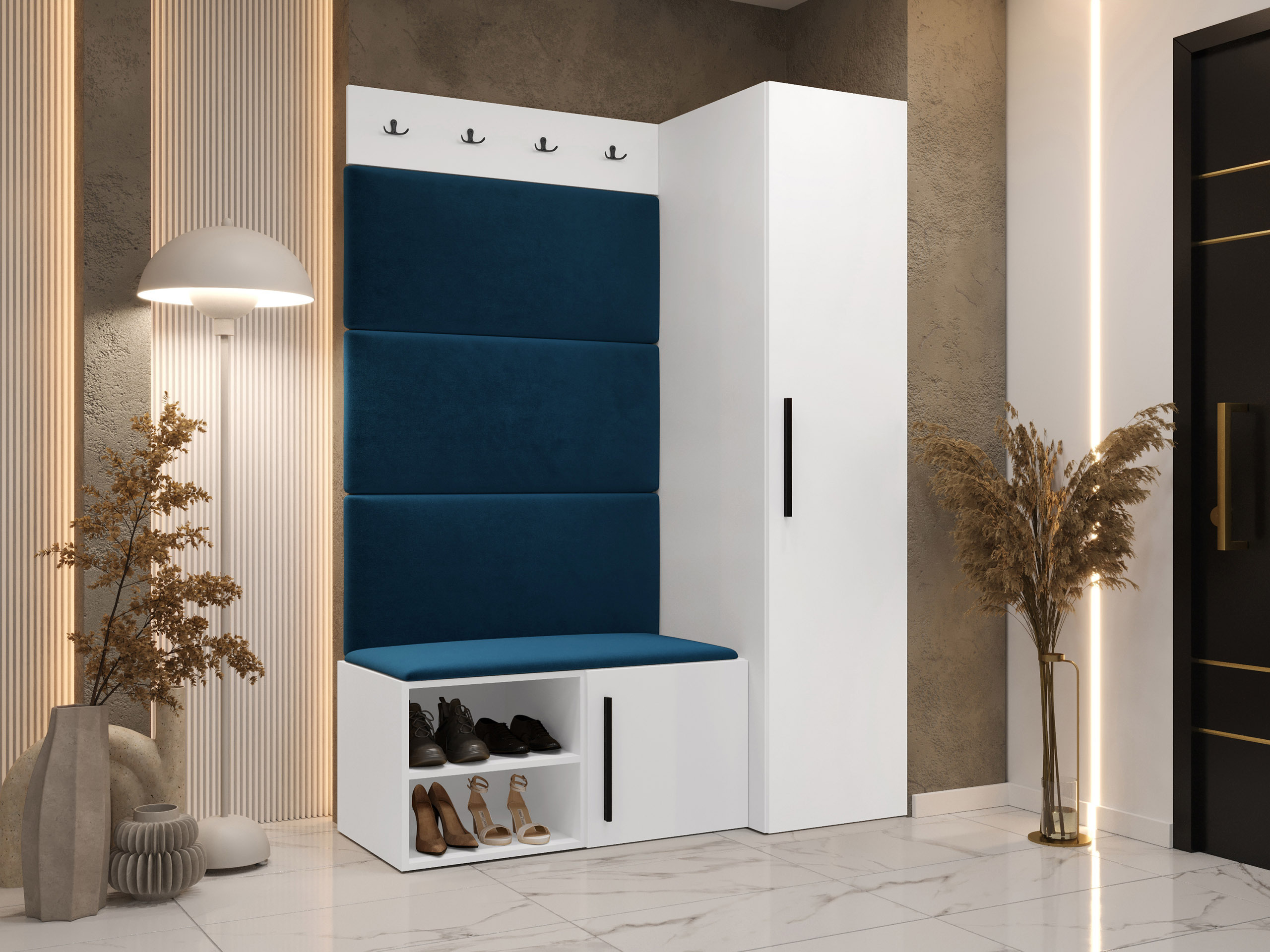 Előszoba garnitúra Nitos II (Fehér)