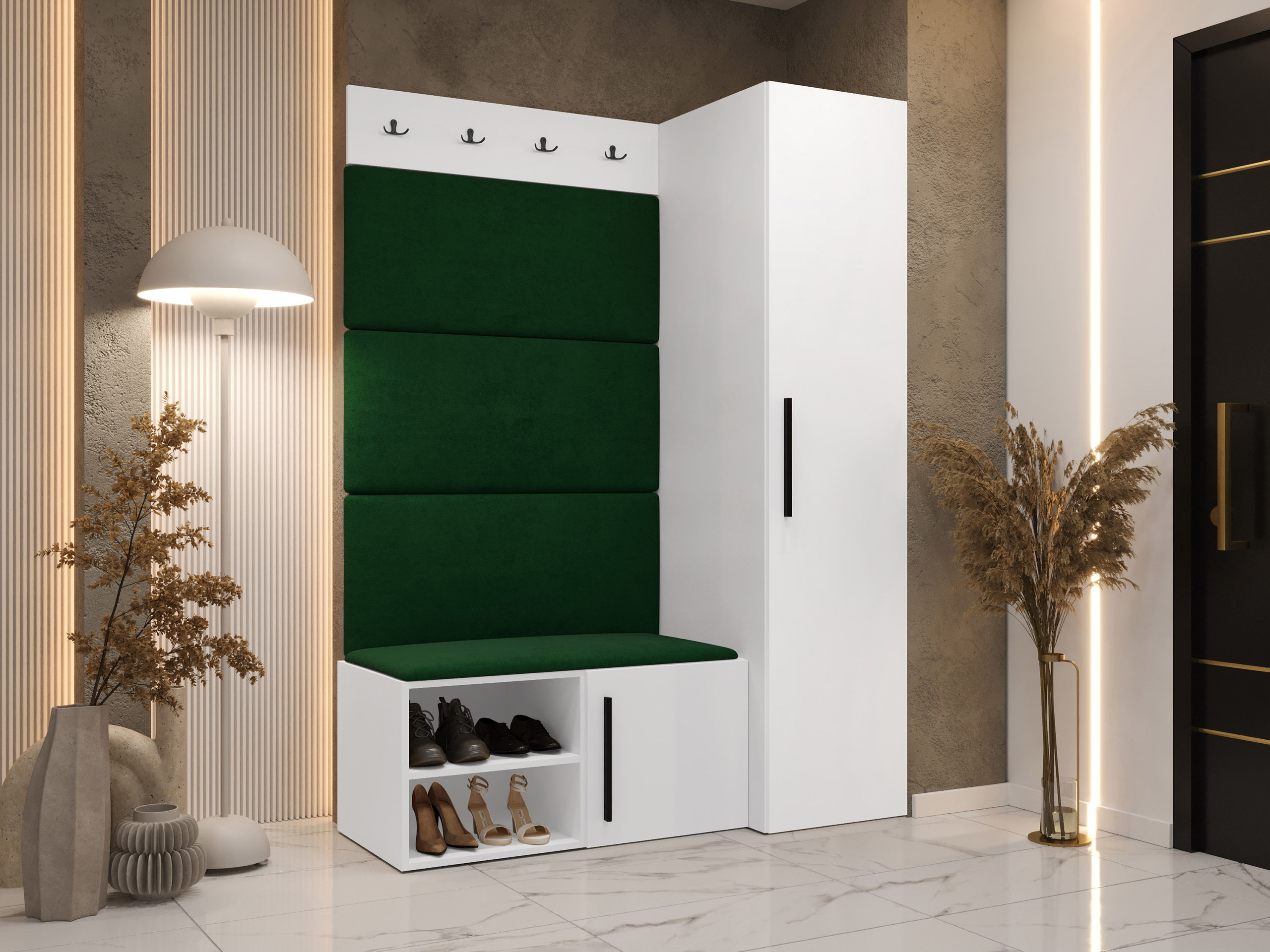 Előszoba garnitúra Nitos II (Fehér)