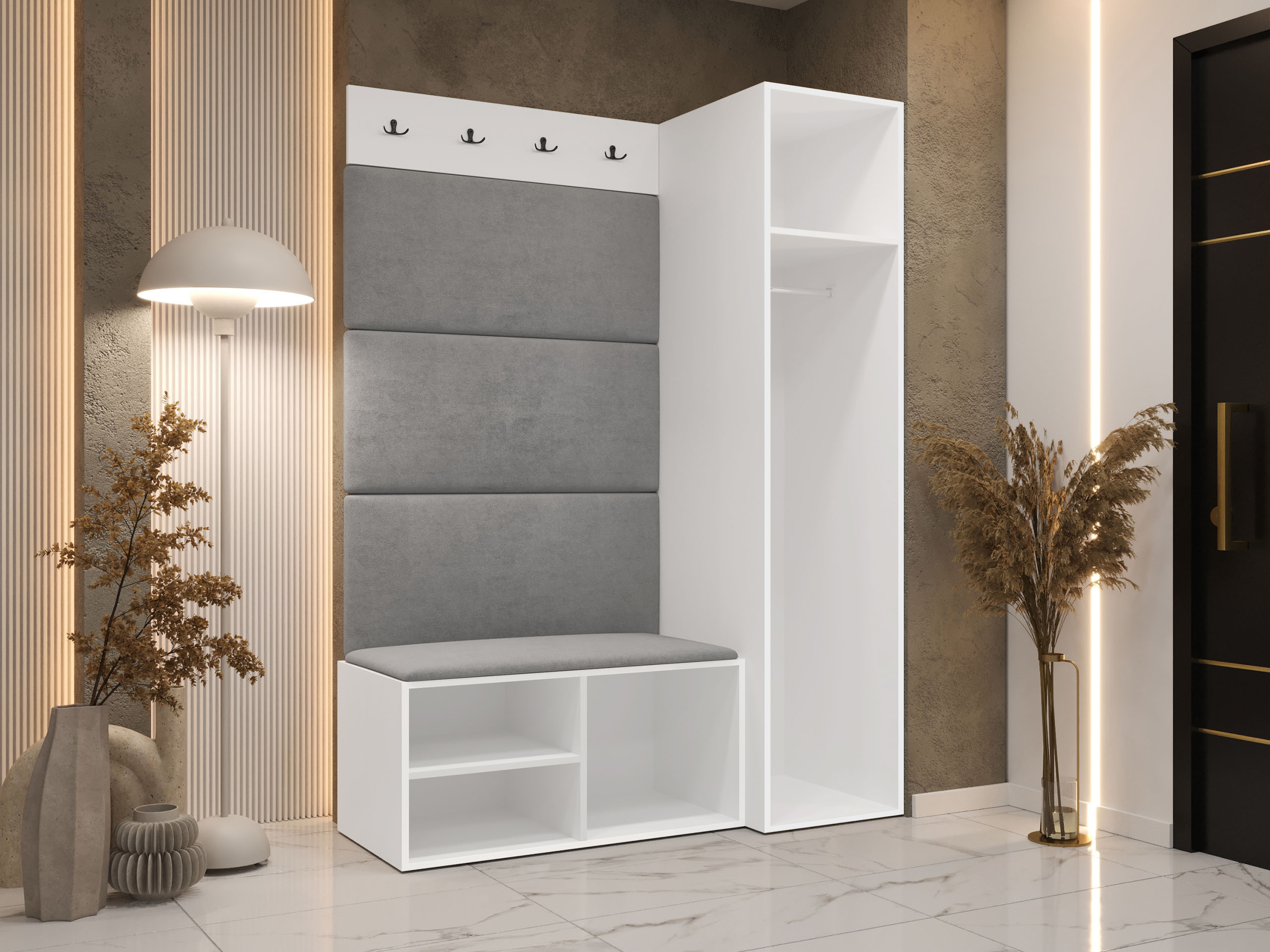 Előszoba garnitúra Nitos II (Fehér)