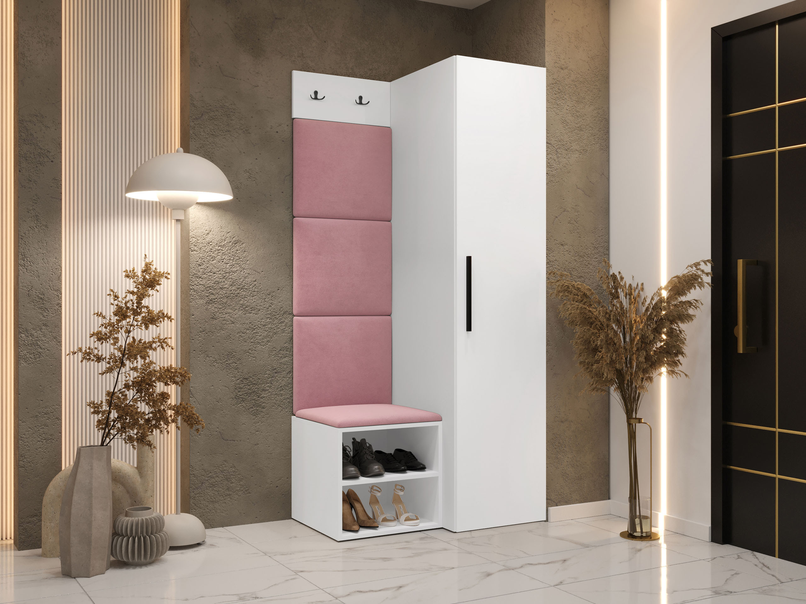 Előszoba garnitúra Nitos III (Fehér)