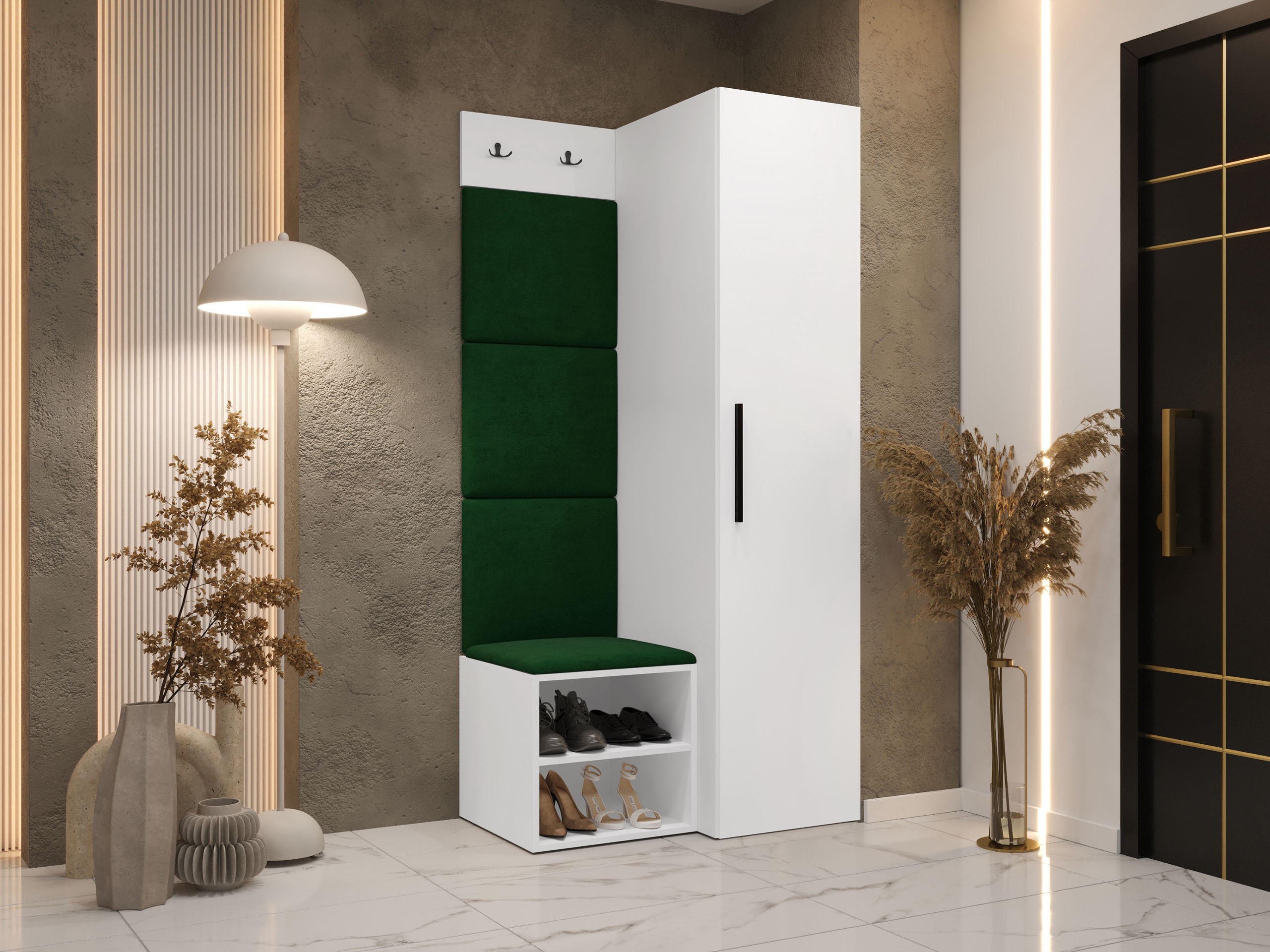 Előszoba garnitúra Nitos III (Fehér)