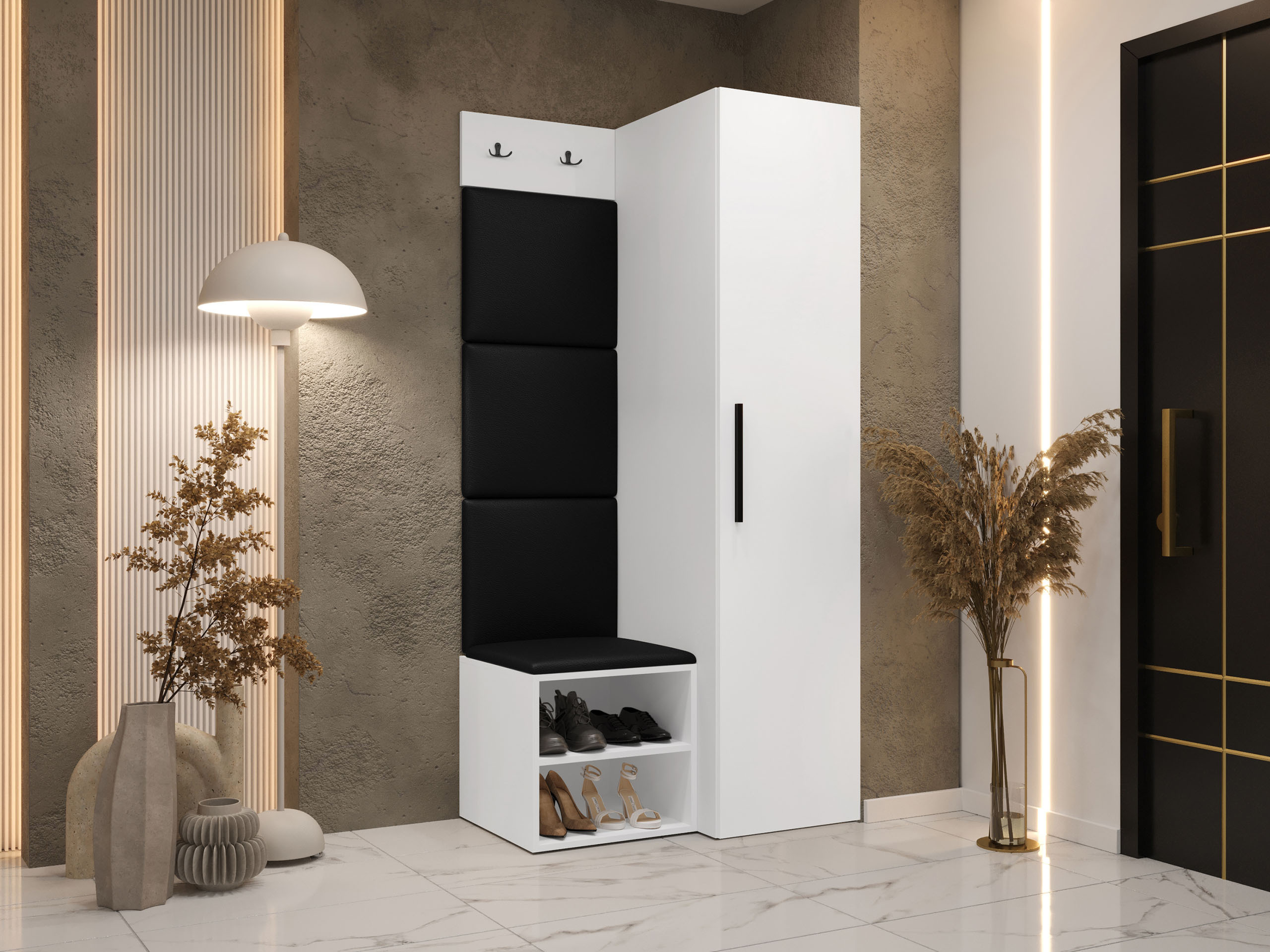 Előszoba garnitúra Nitos III (Fehér)