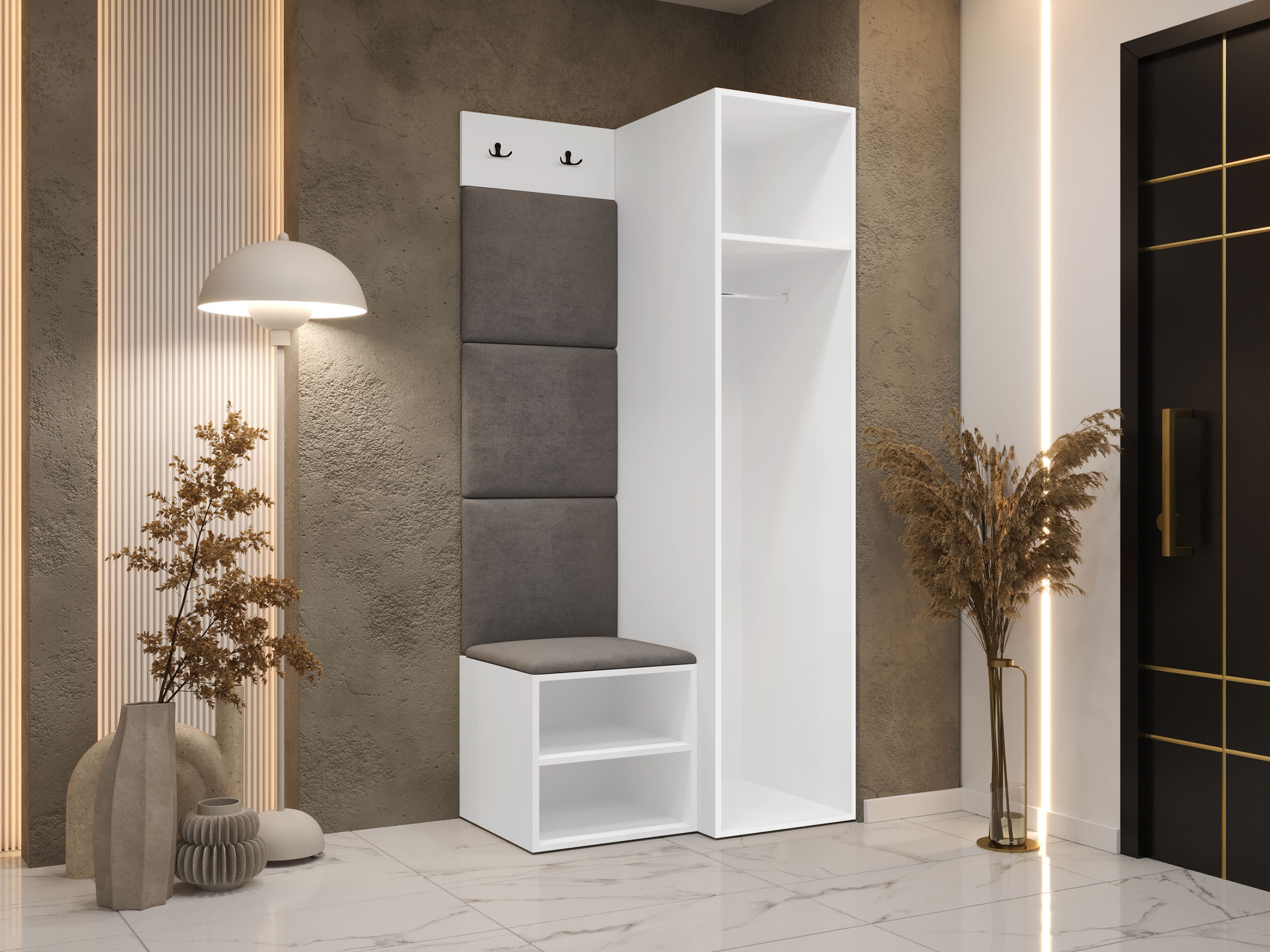 Előszoba garnitúra Nitos III (Fehér)