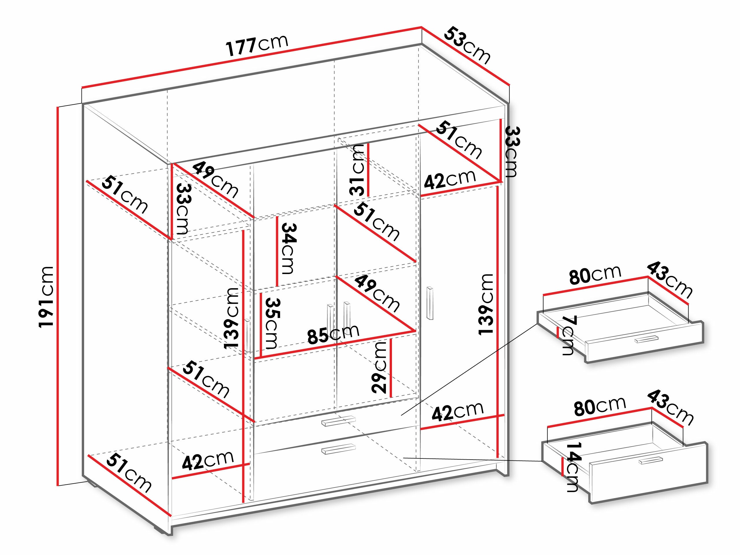 Gardróbszekrény Novduni 107 (Sonoma tölgy)