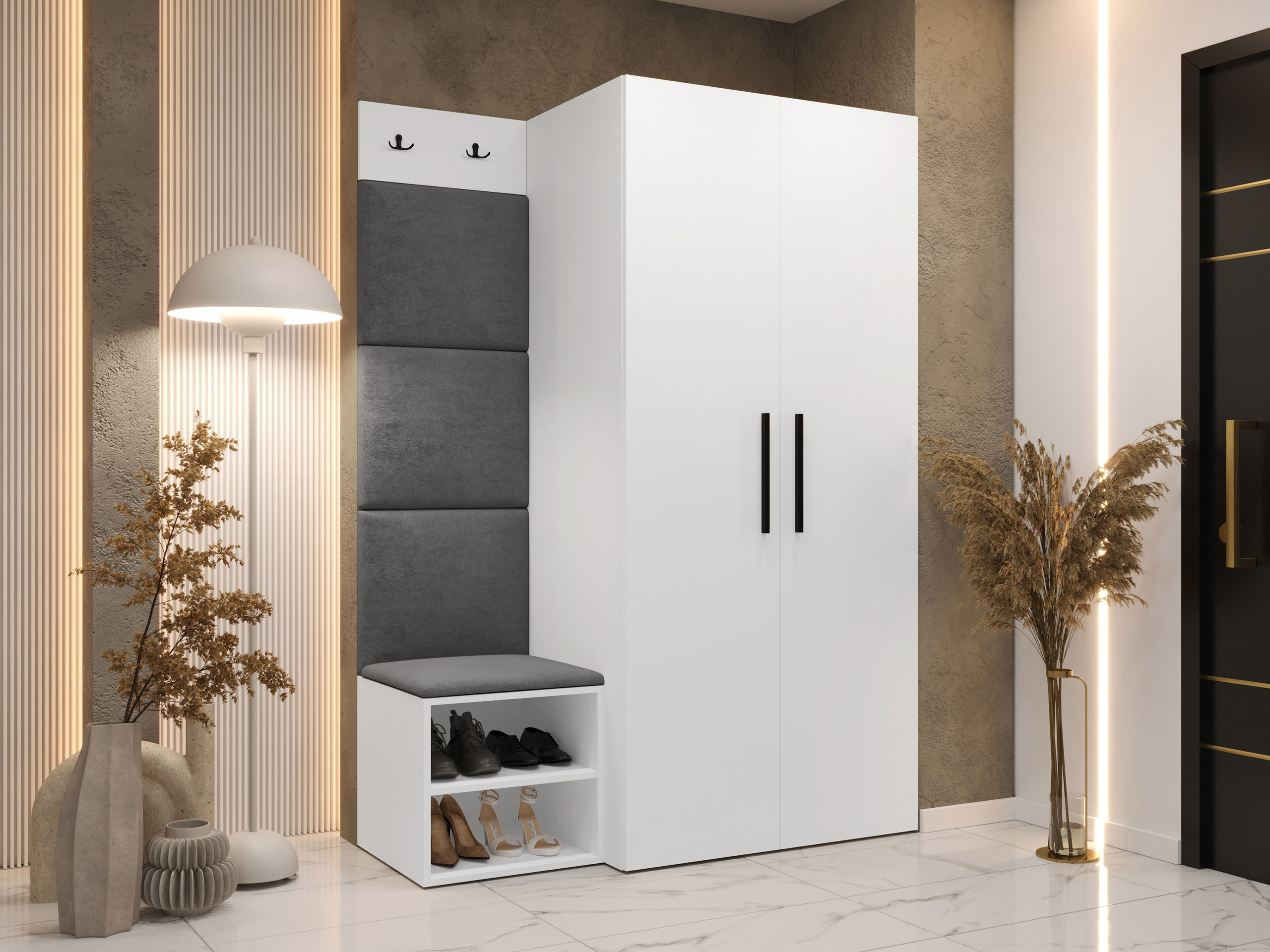 Előszoba garnitúra Hartford 523 (Fehér)