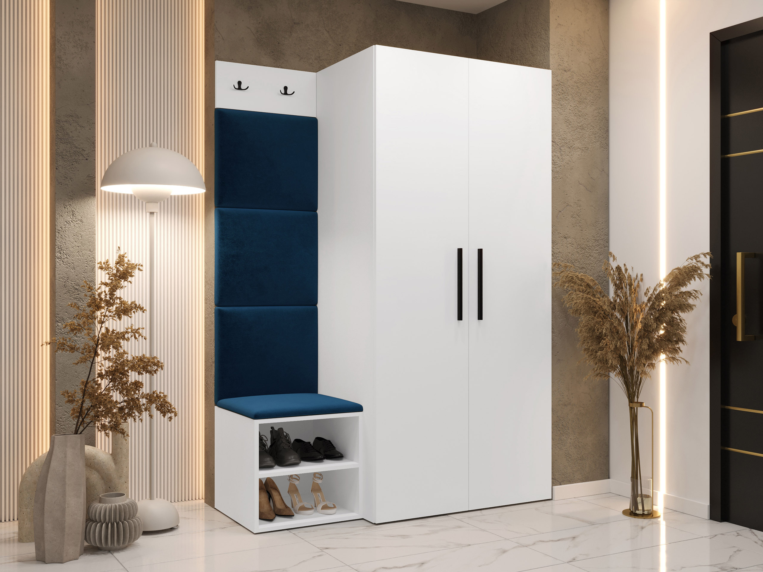 Előszoba garnitúra Nitos IV (Fehér)