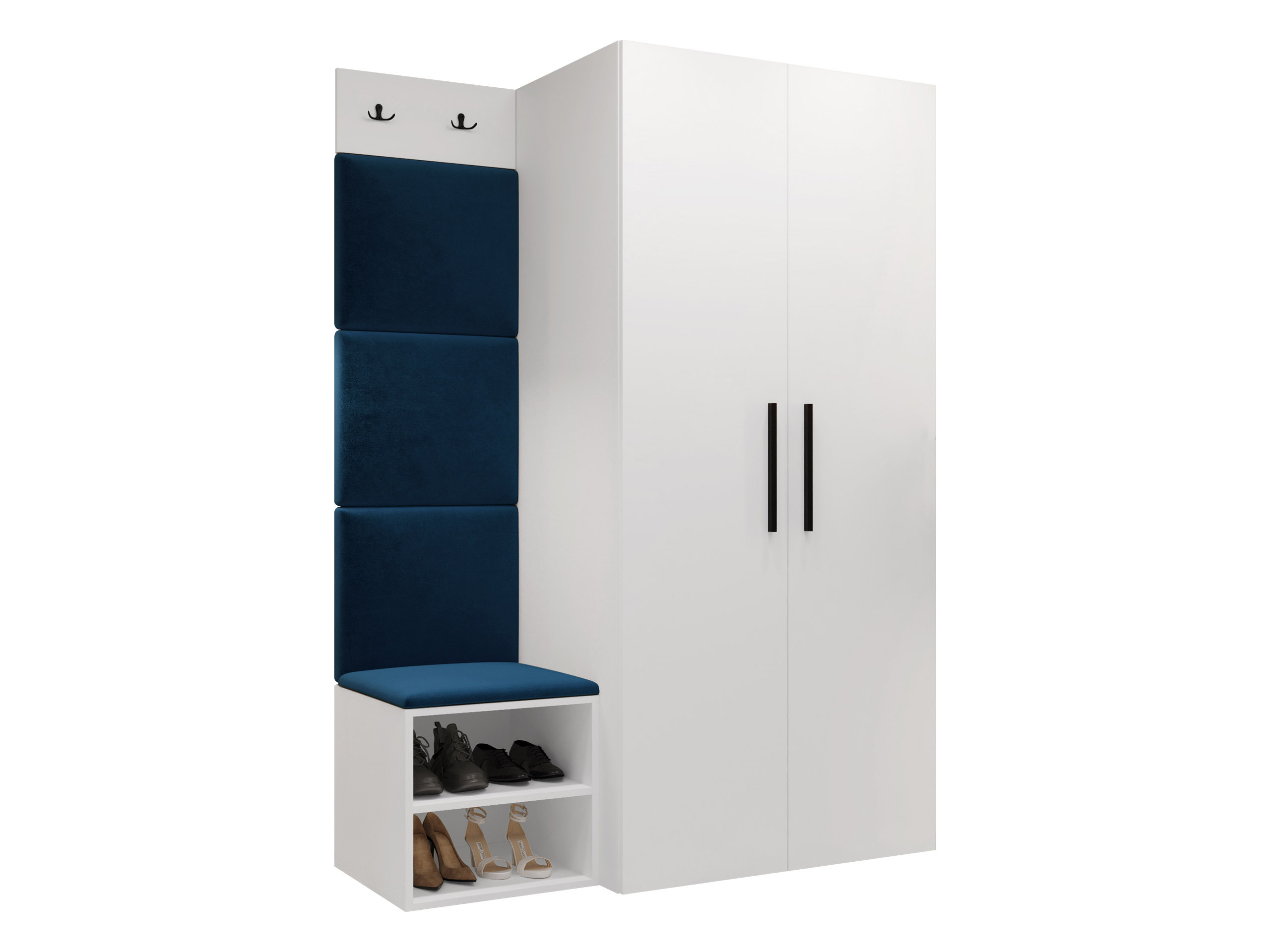 Előszoba garnitúra Nitos IV (Fehér)