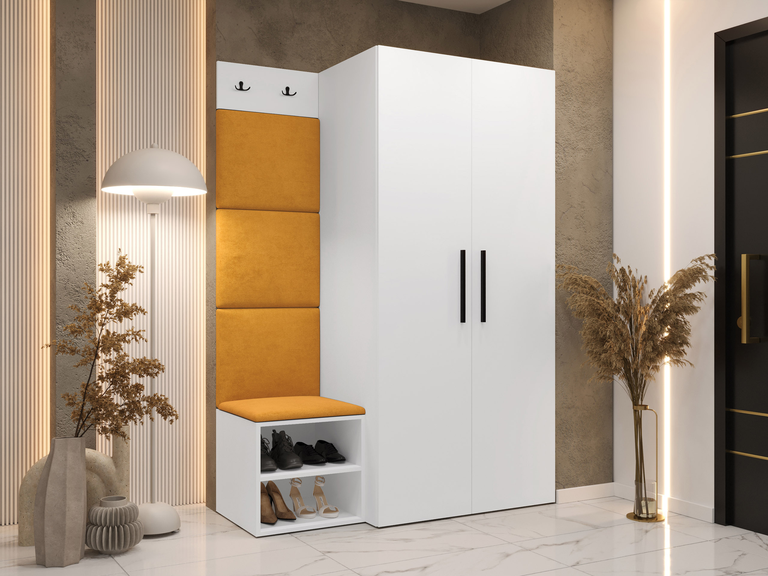 Előszoba garnitúra Nitos IV (Fehér)