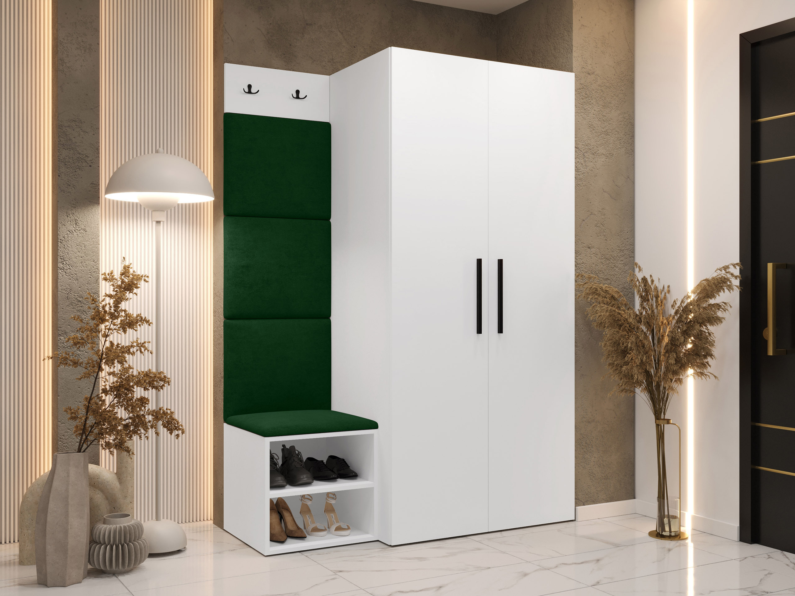 Előszoba garnitúra Nitos IV (Fehér)