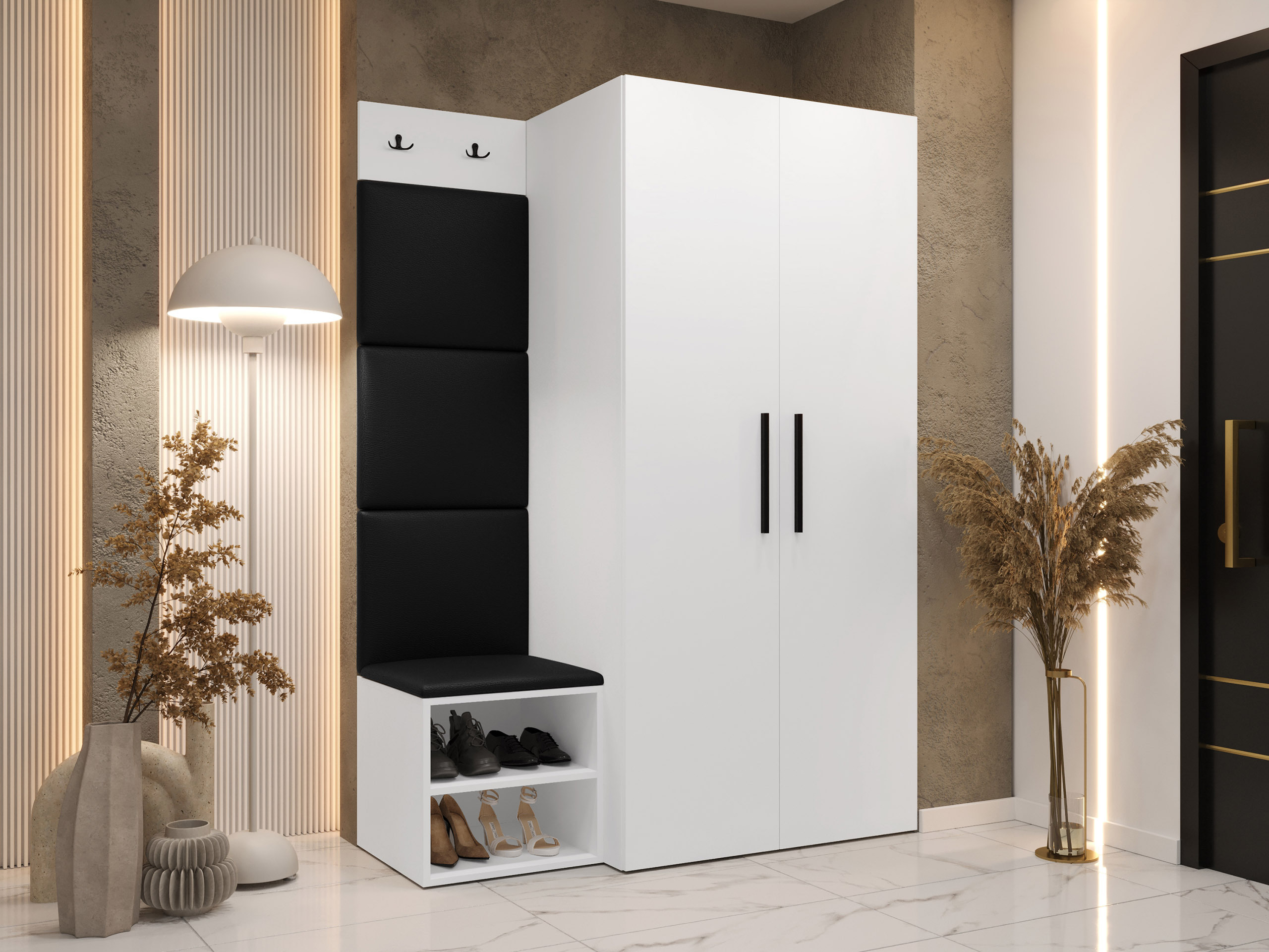 Előszoba garnitúra Nitos IV (Fehér)