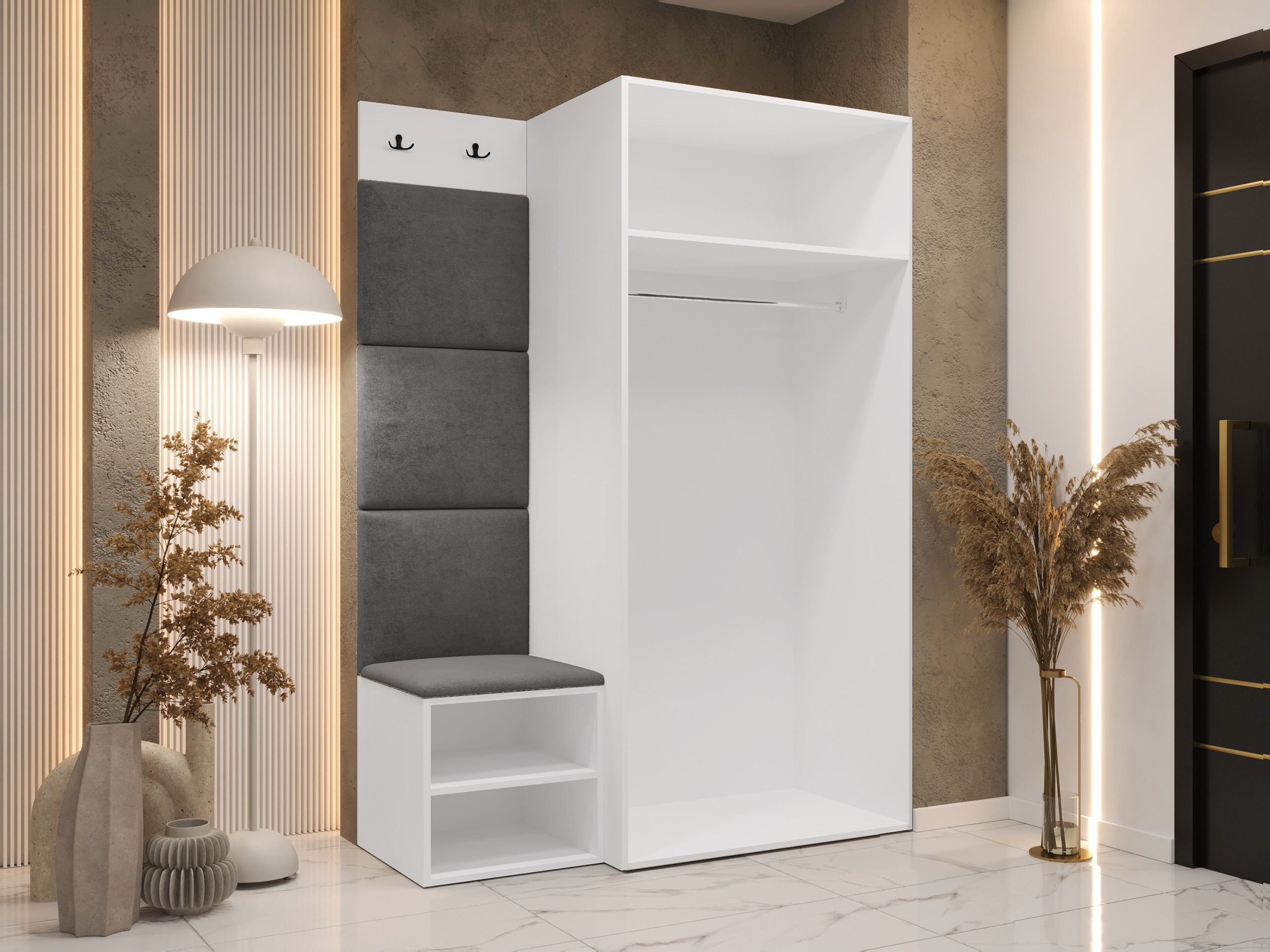 Előszoba garnitúra Nitos IV (Fehér)