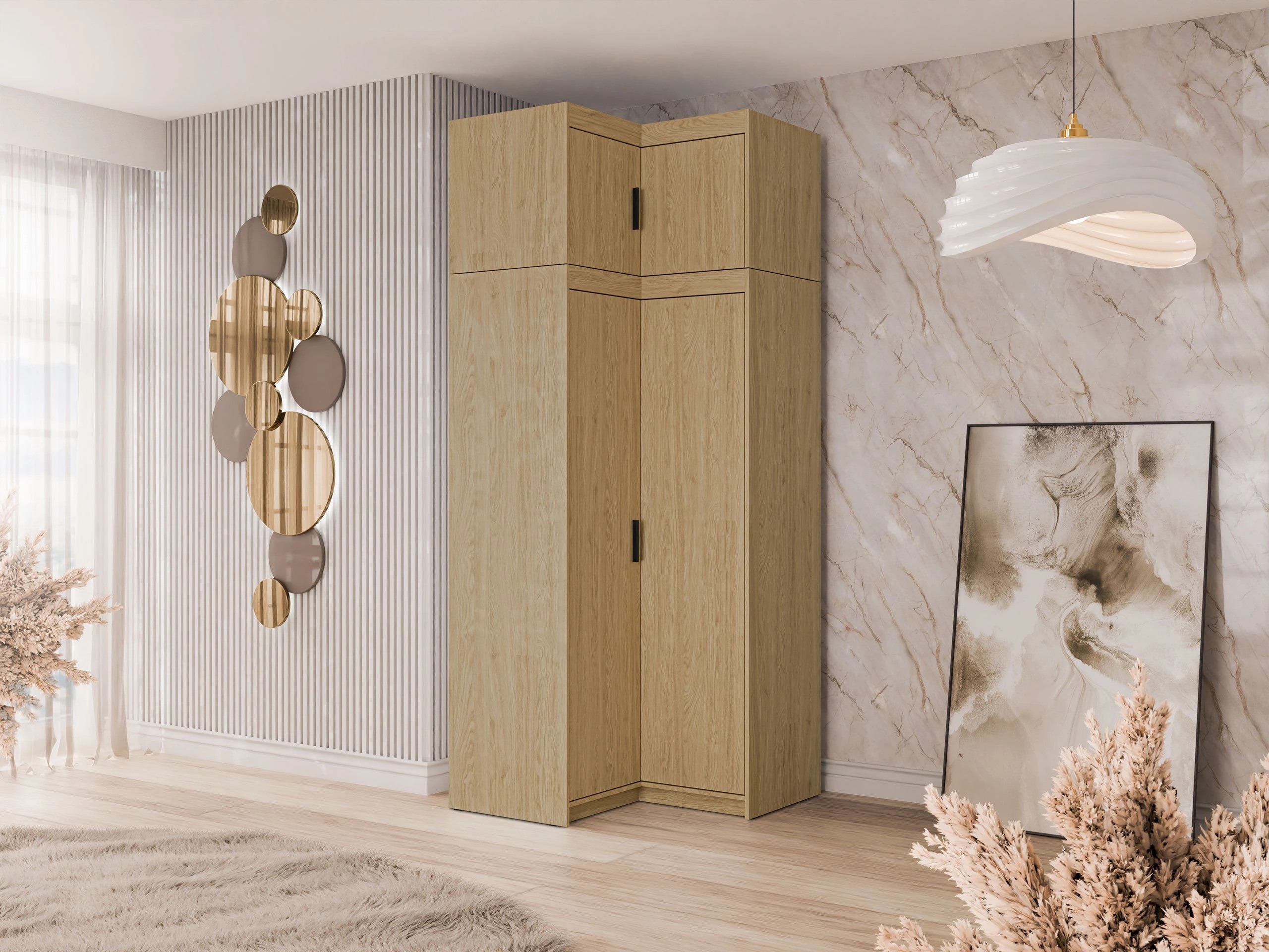 Sarokszekrény Novduni 118 (Tölgy)