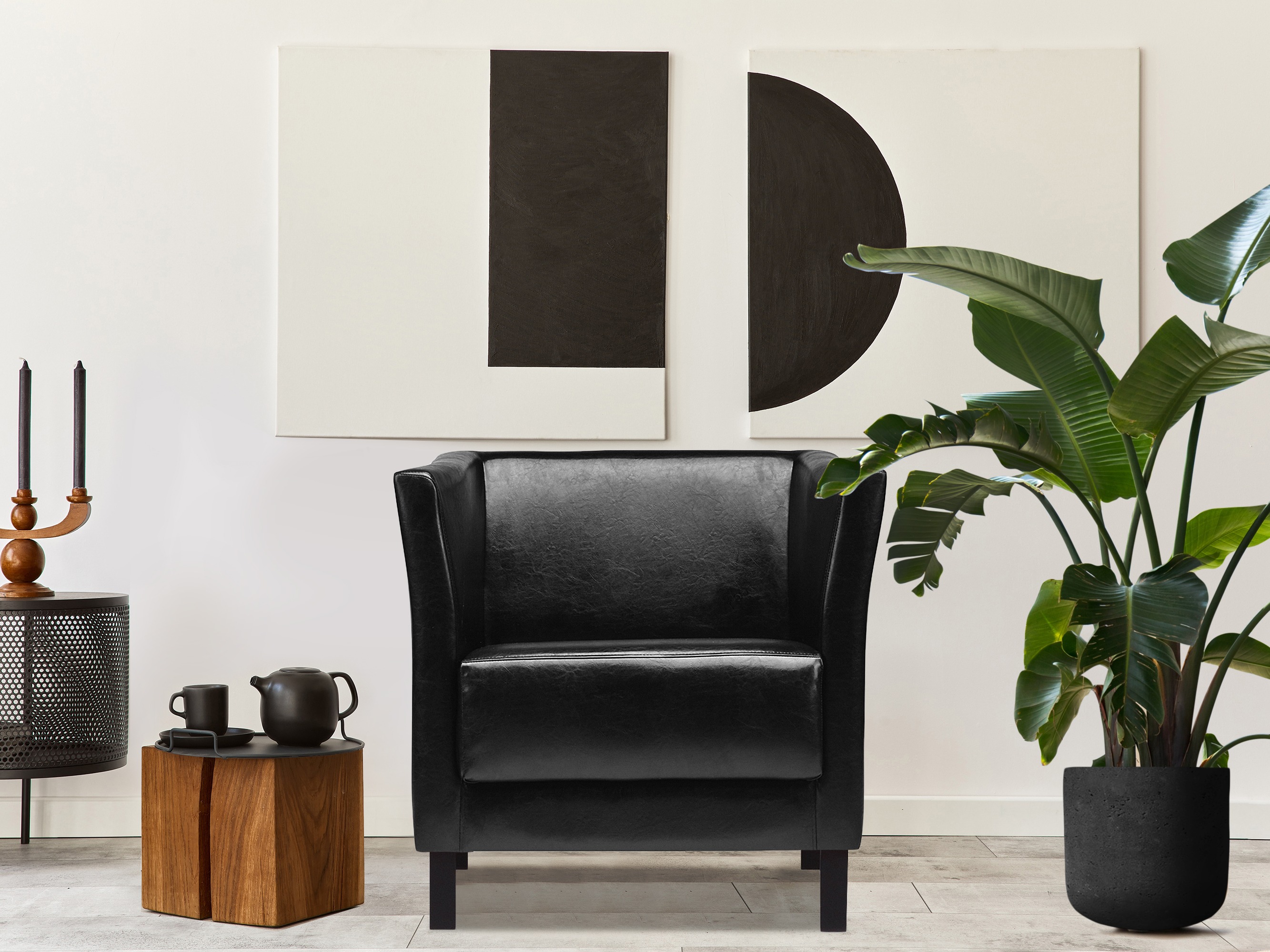 Fotel Dalrevu 100 (Fekete)