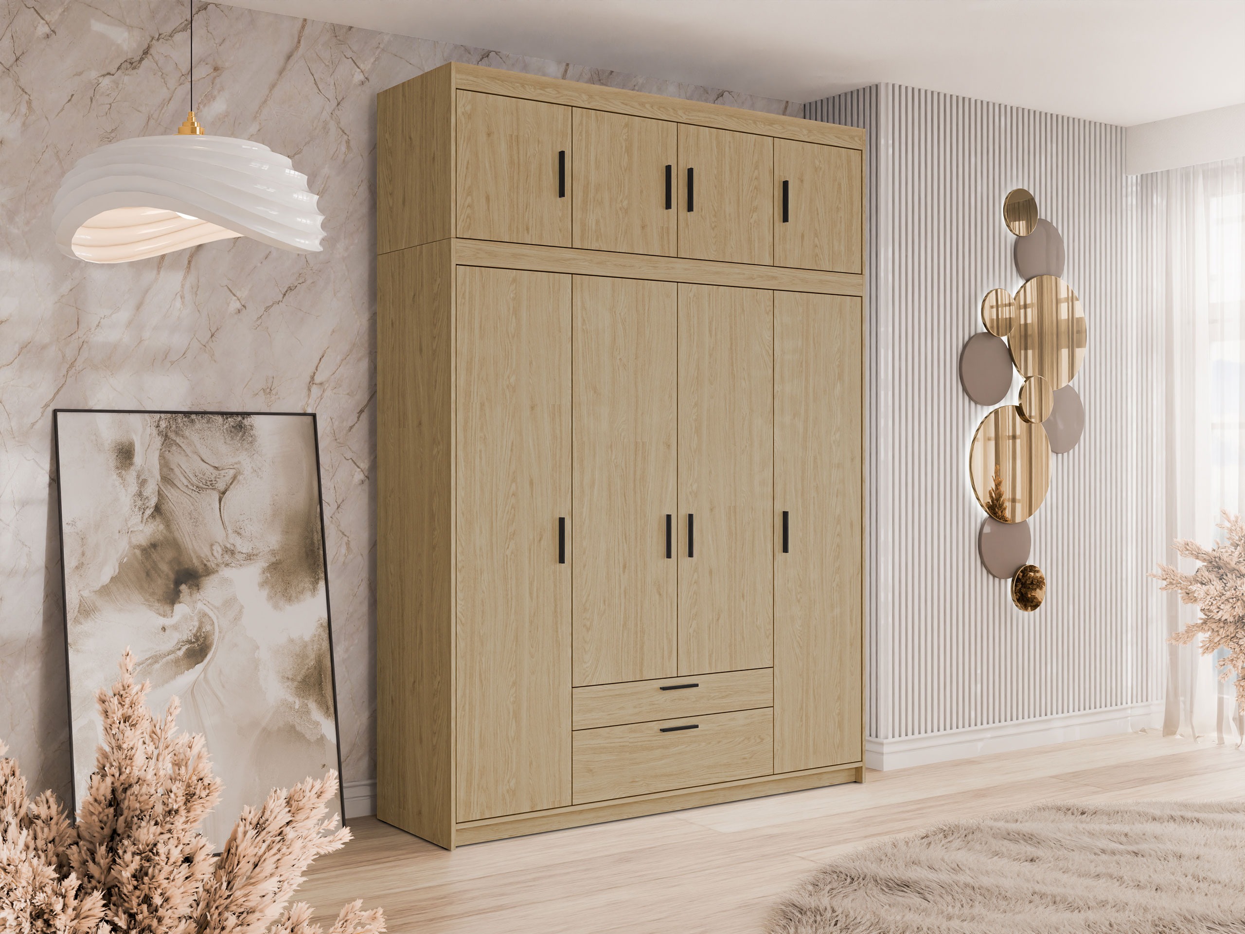 Gardróbszekrény Novduni 106 (Tölgy)