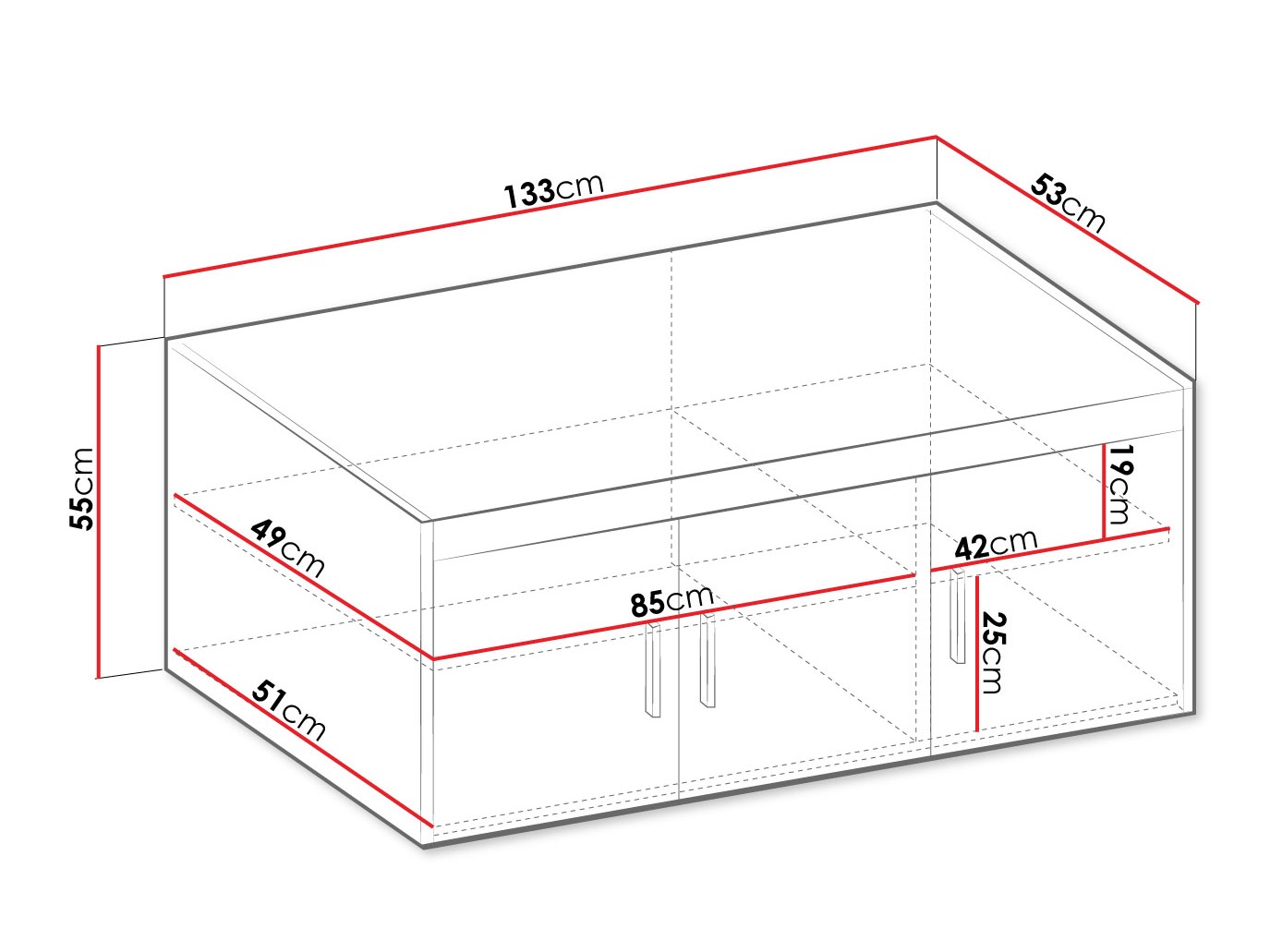 Szekrény Novduni 124 (Lefkas tölgy)