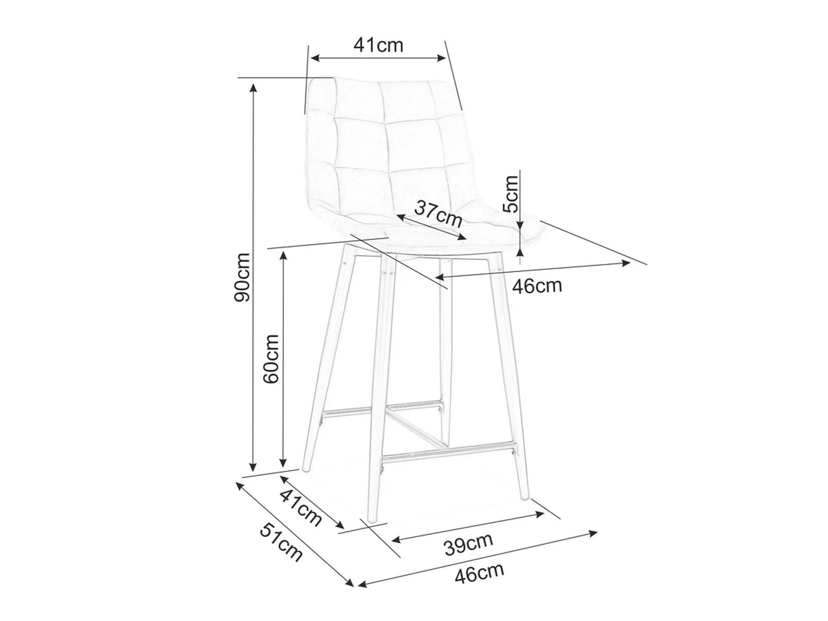 Alacsony bárszék SH11172