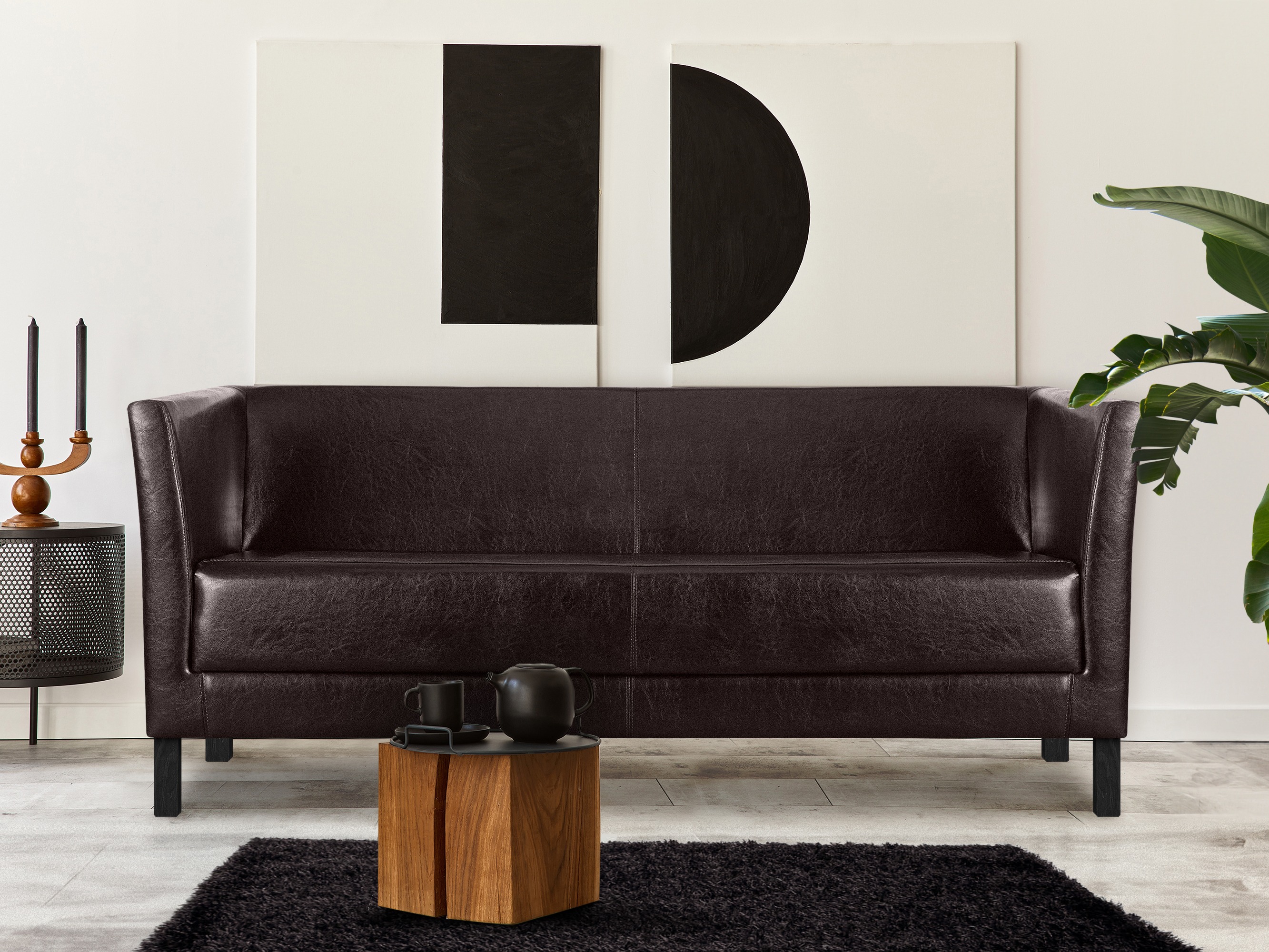 Kanapé Dalrevu 102 (Sötét barna)