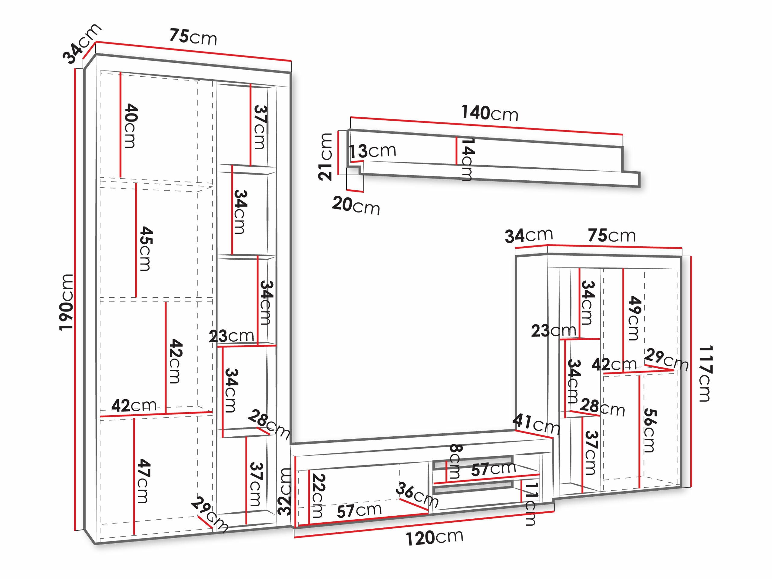 Nappali szett Soca (Fehér)