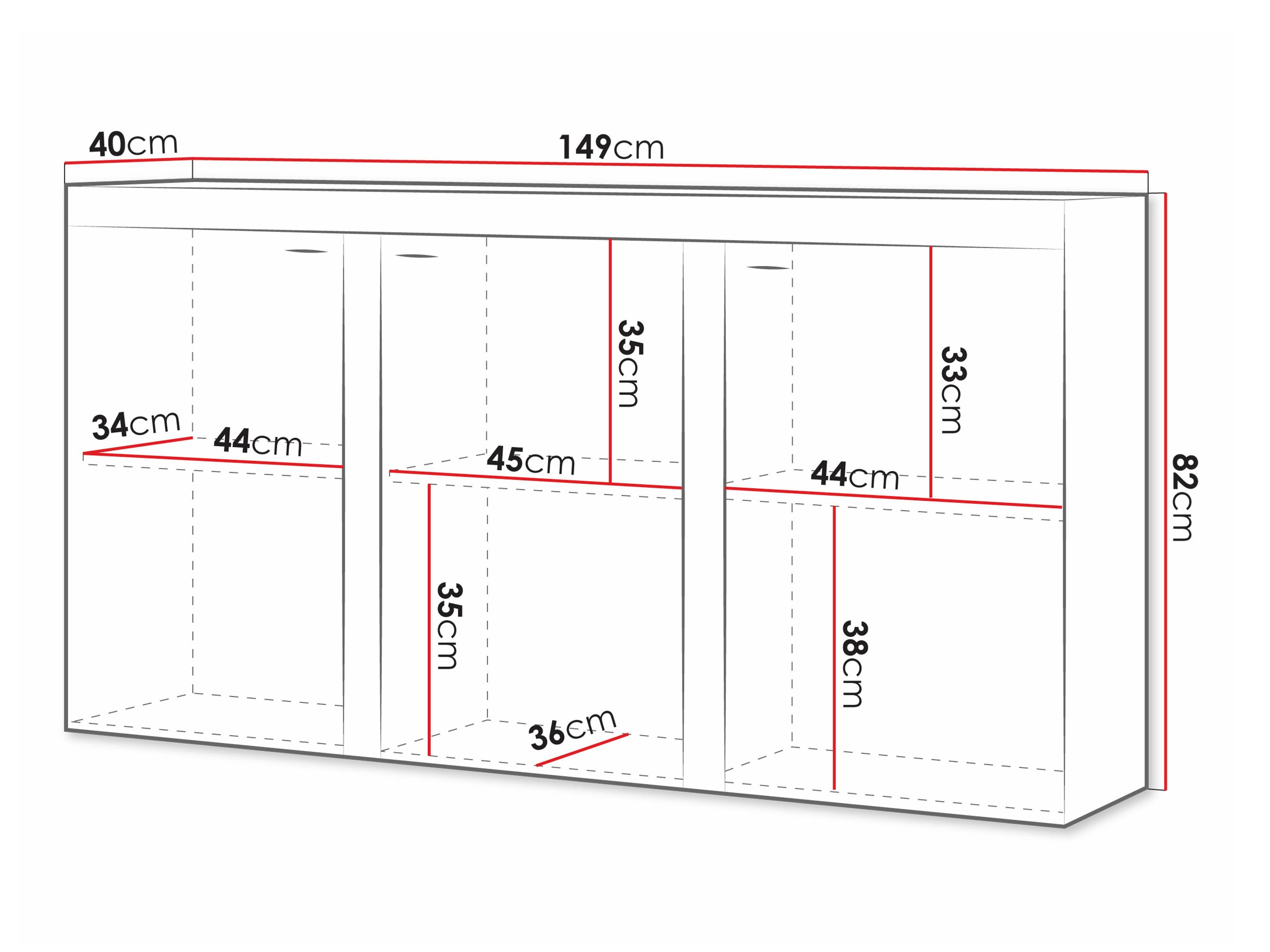 Szekrény Soca I (Fehér)