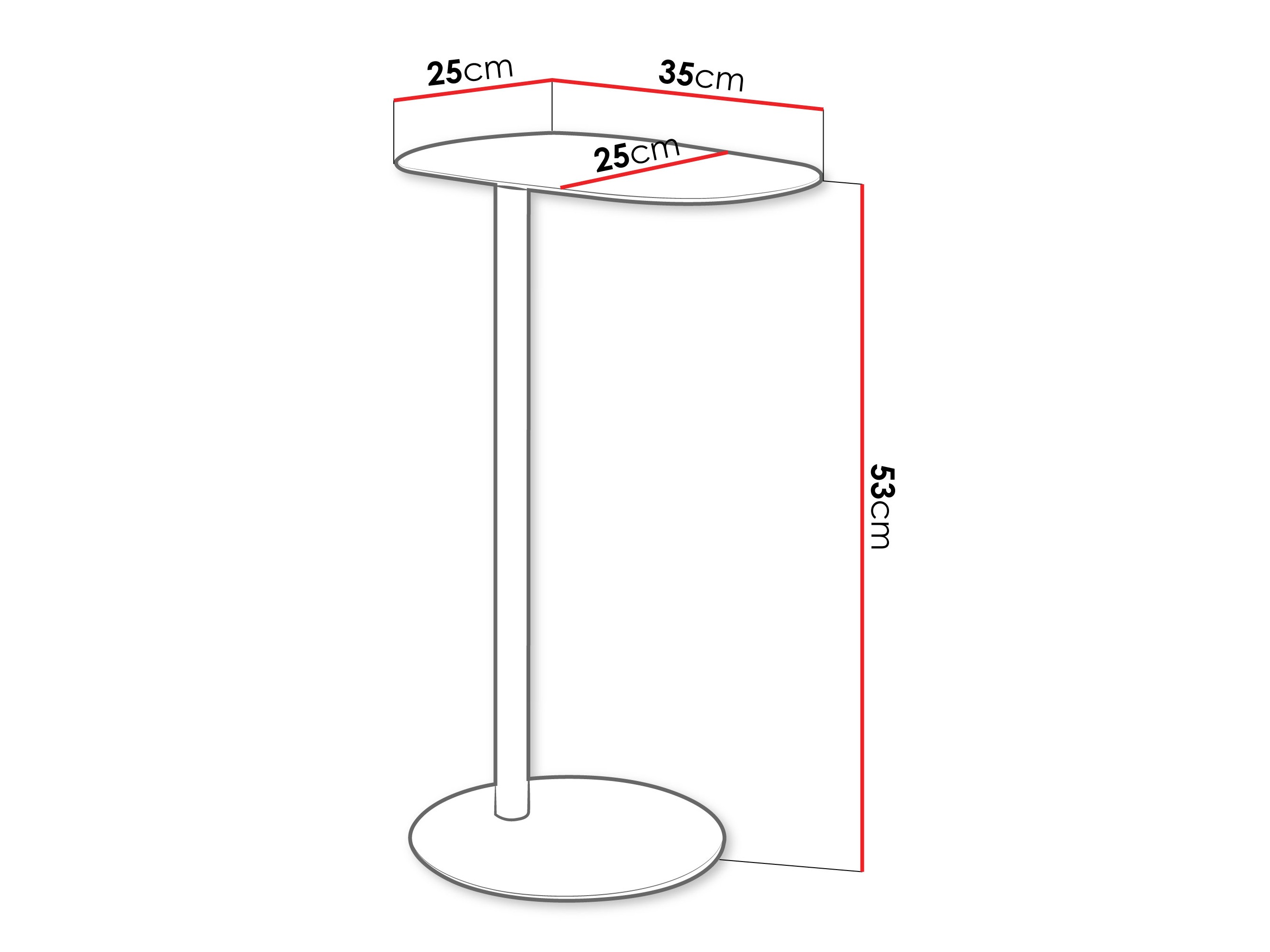 Kisasztal Via (Fehér)