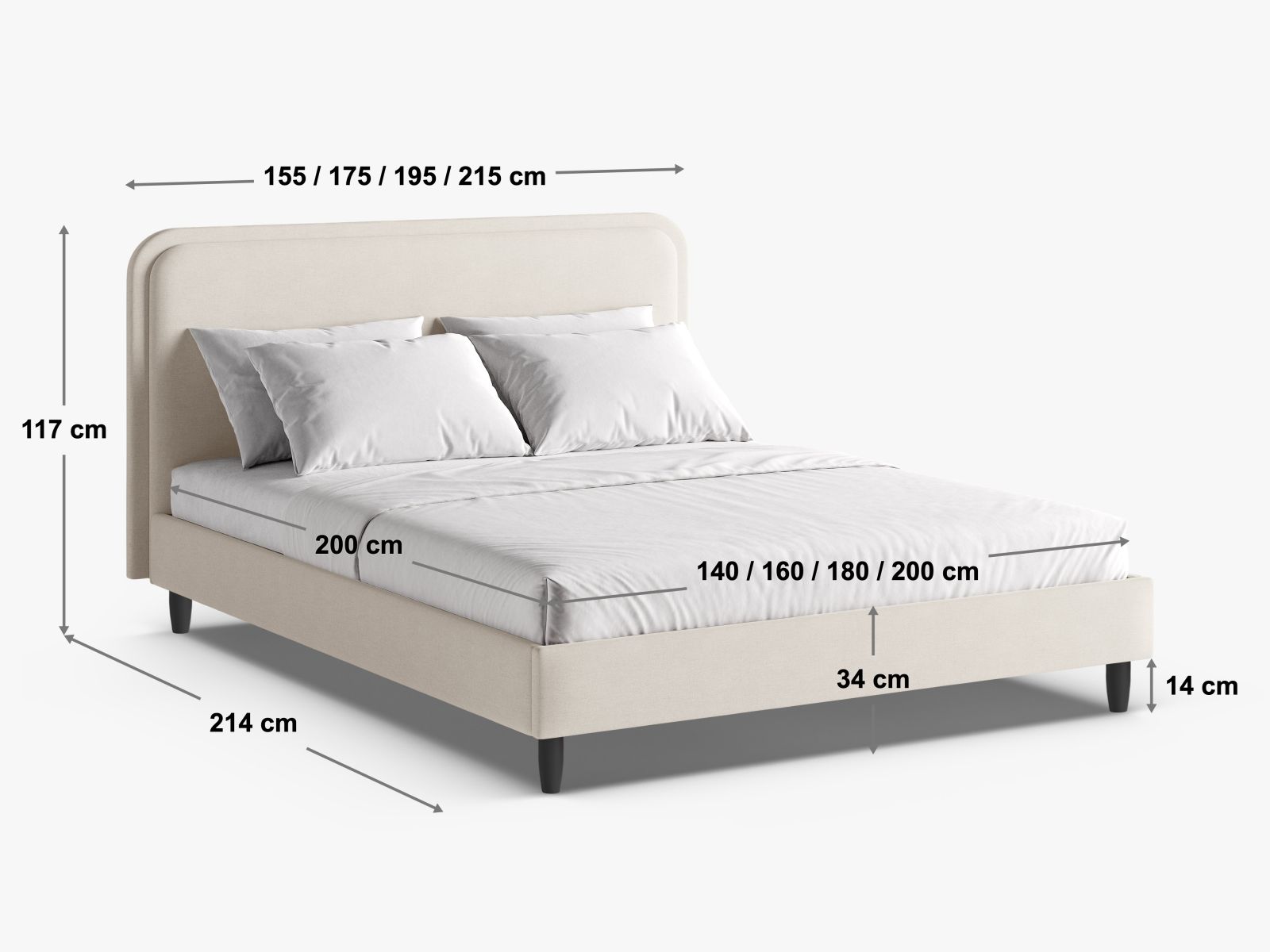 Ágy Beckley 333 (Magic Velvet 2243 + Vega 37)