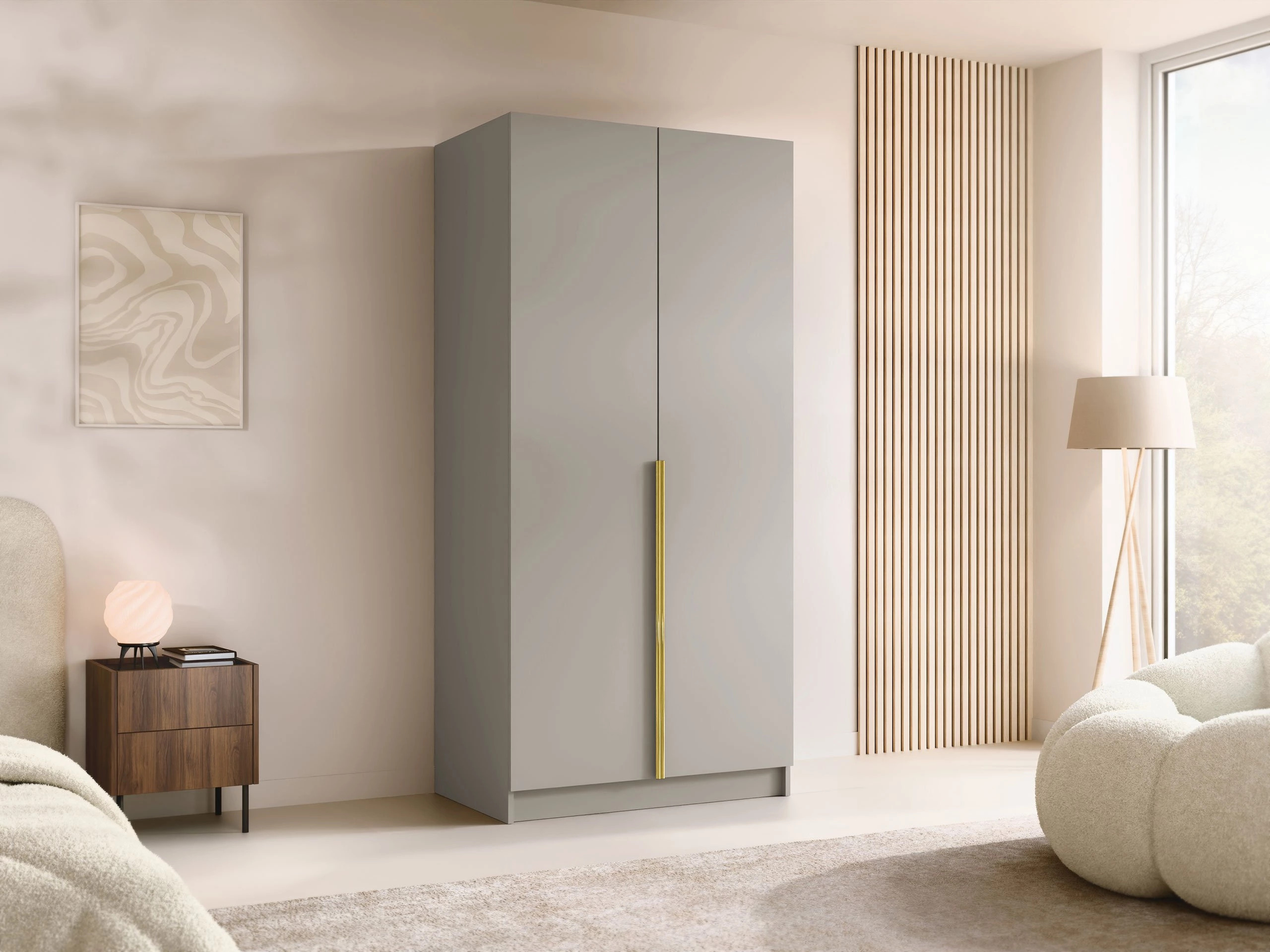 Gardróbszekrény Closico 195 (Kasmír + Aranysárga)