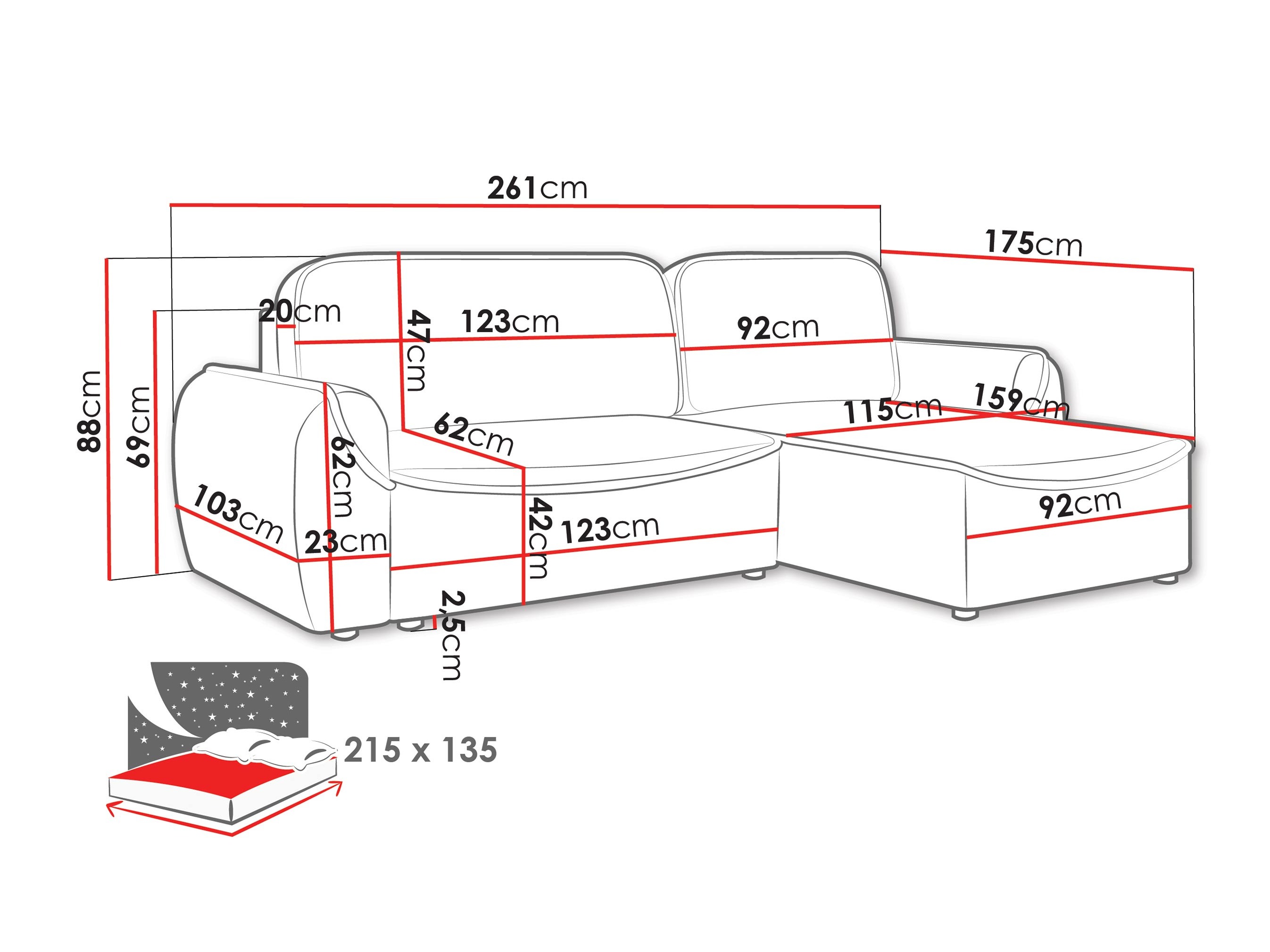 Sarokkanapé Comfivo 503 (Cruz 79)