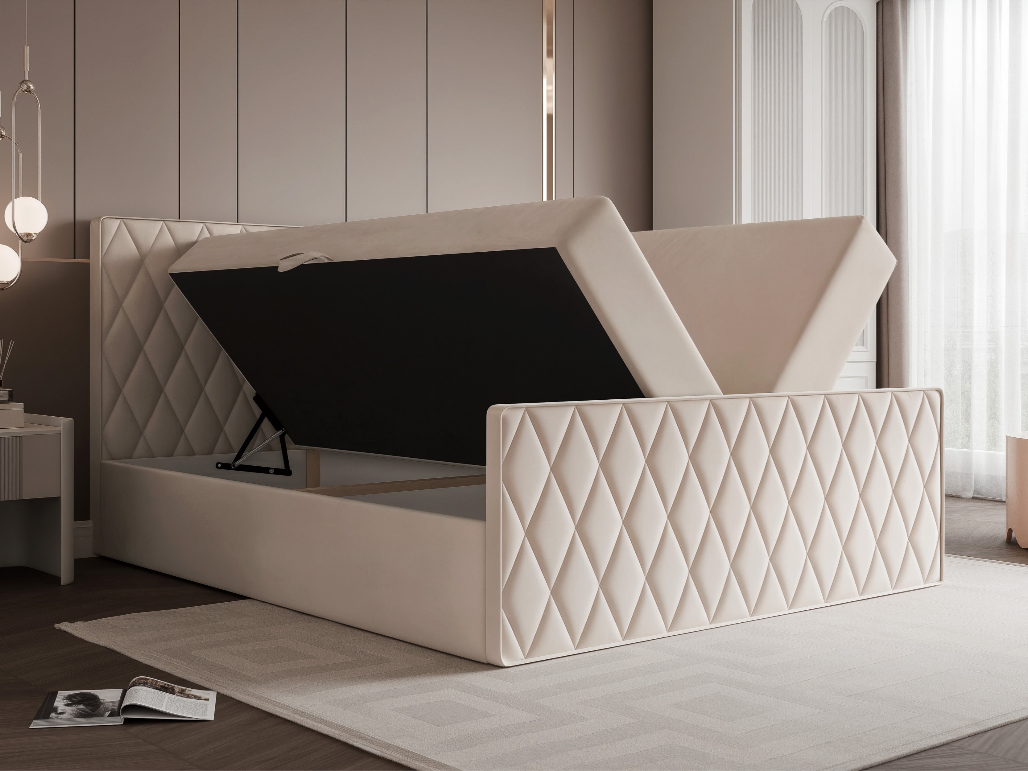 Kontinentális ágy Martinez 129 (Magic Velvet 2256)