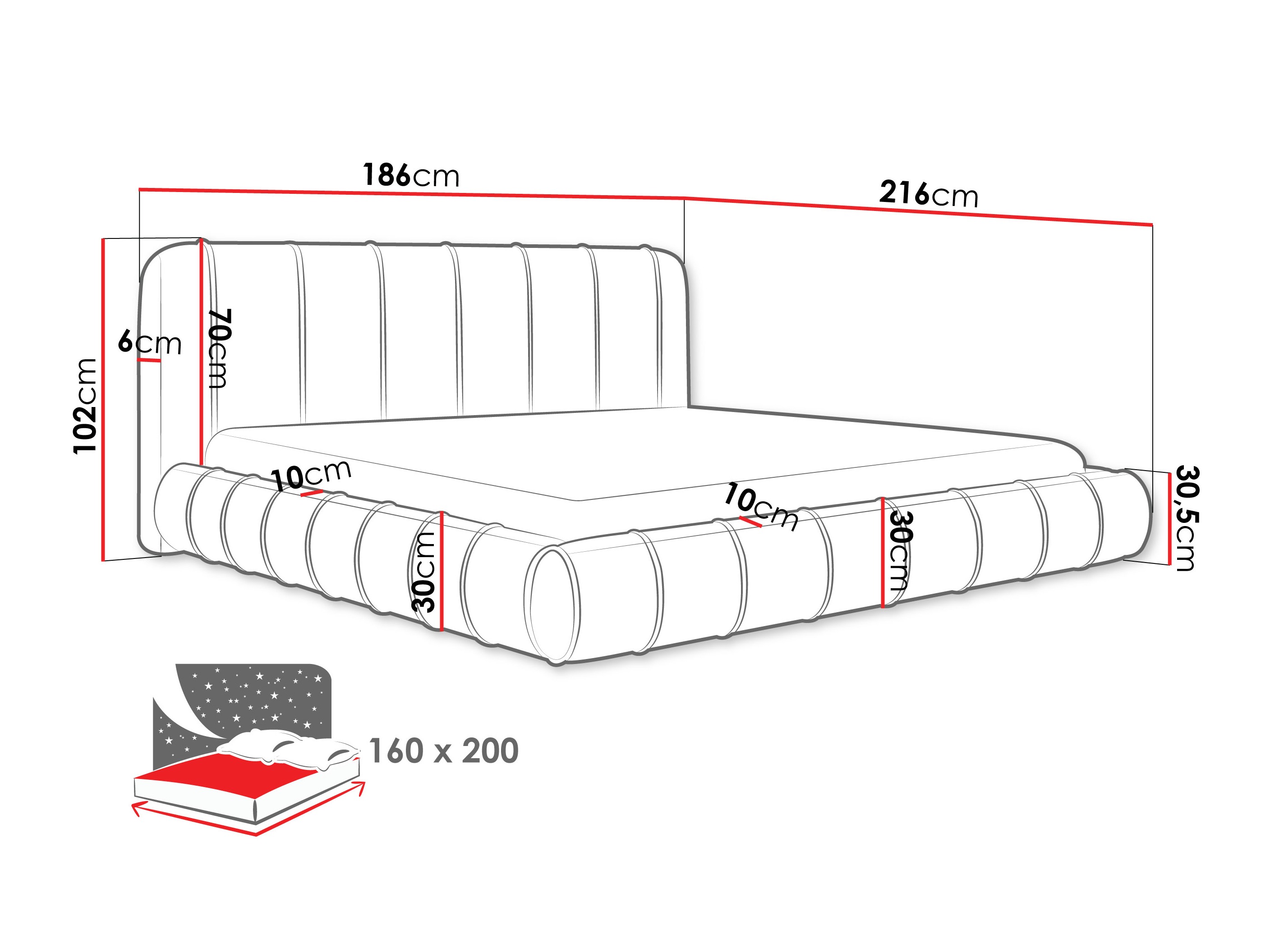 Ágy Hesperia 127 (Paros 02)