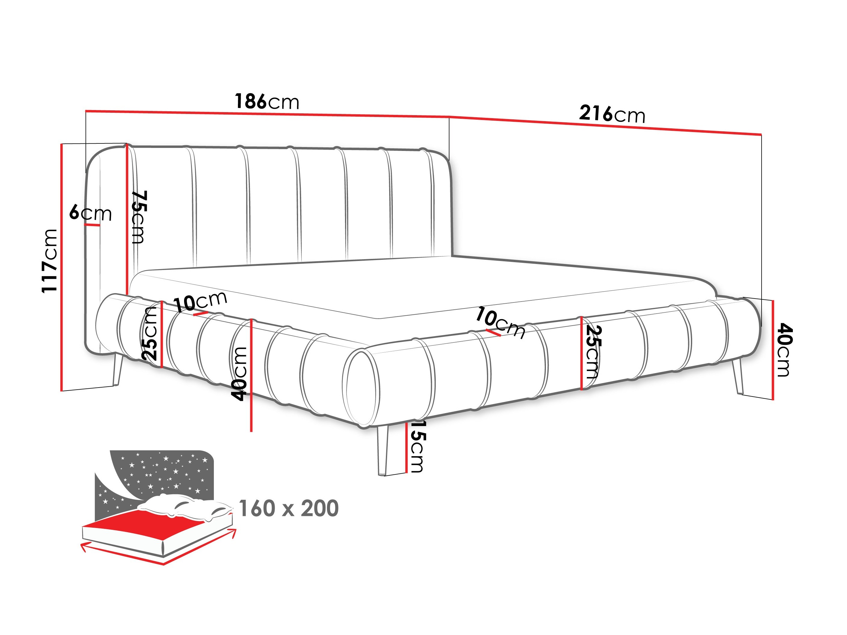 Ágy Hesperia 128 (Paros 02)