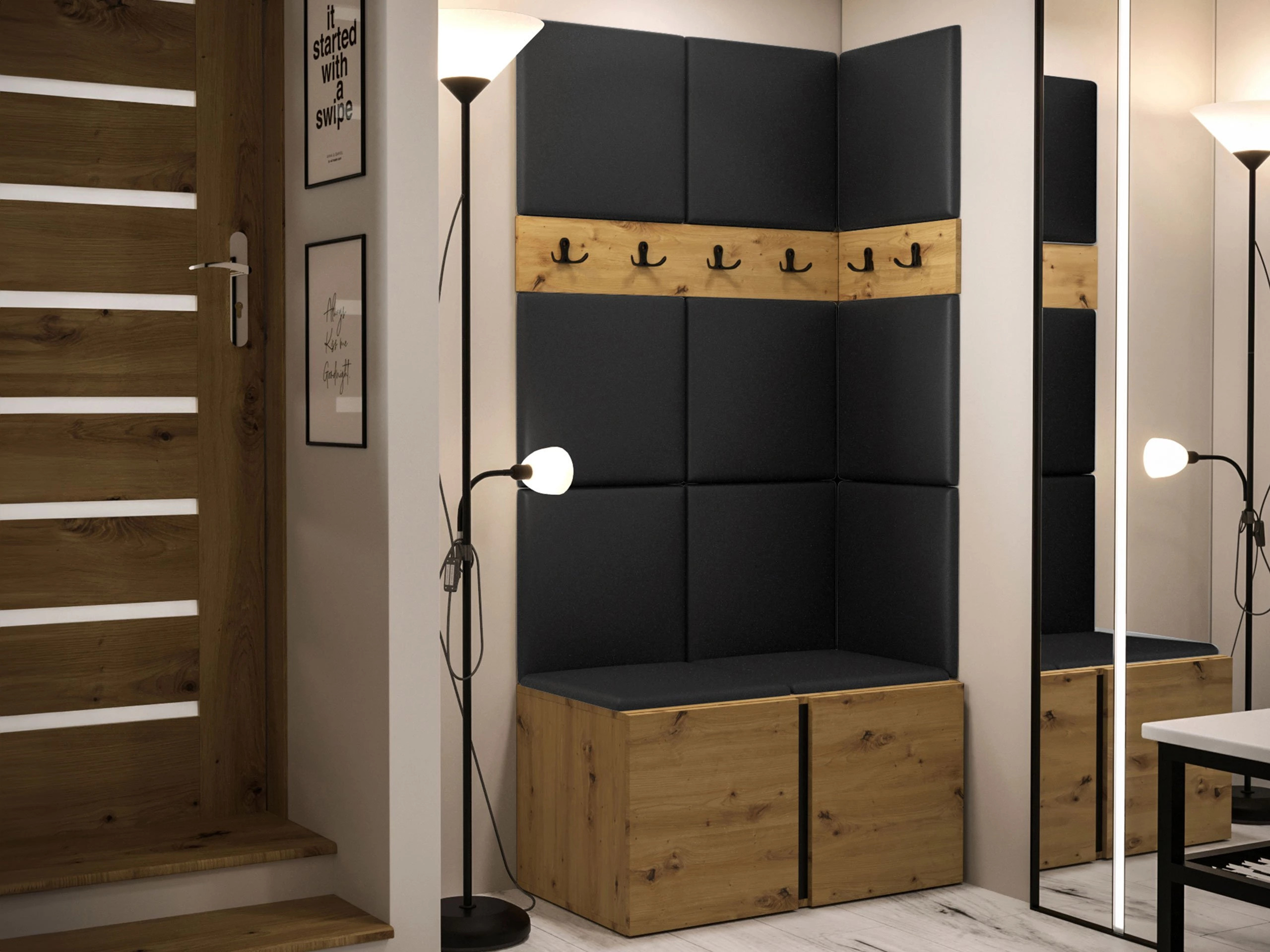 Előszoba garnitúra Pinis I (Artisan tölgy)