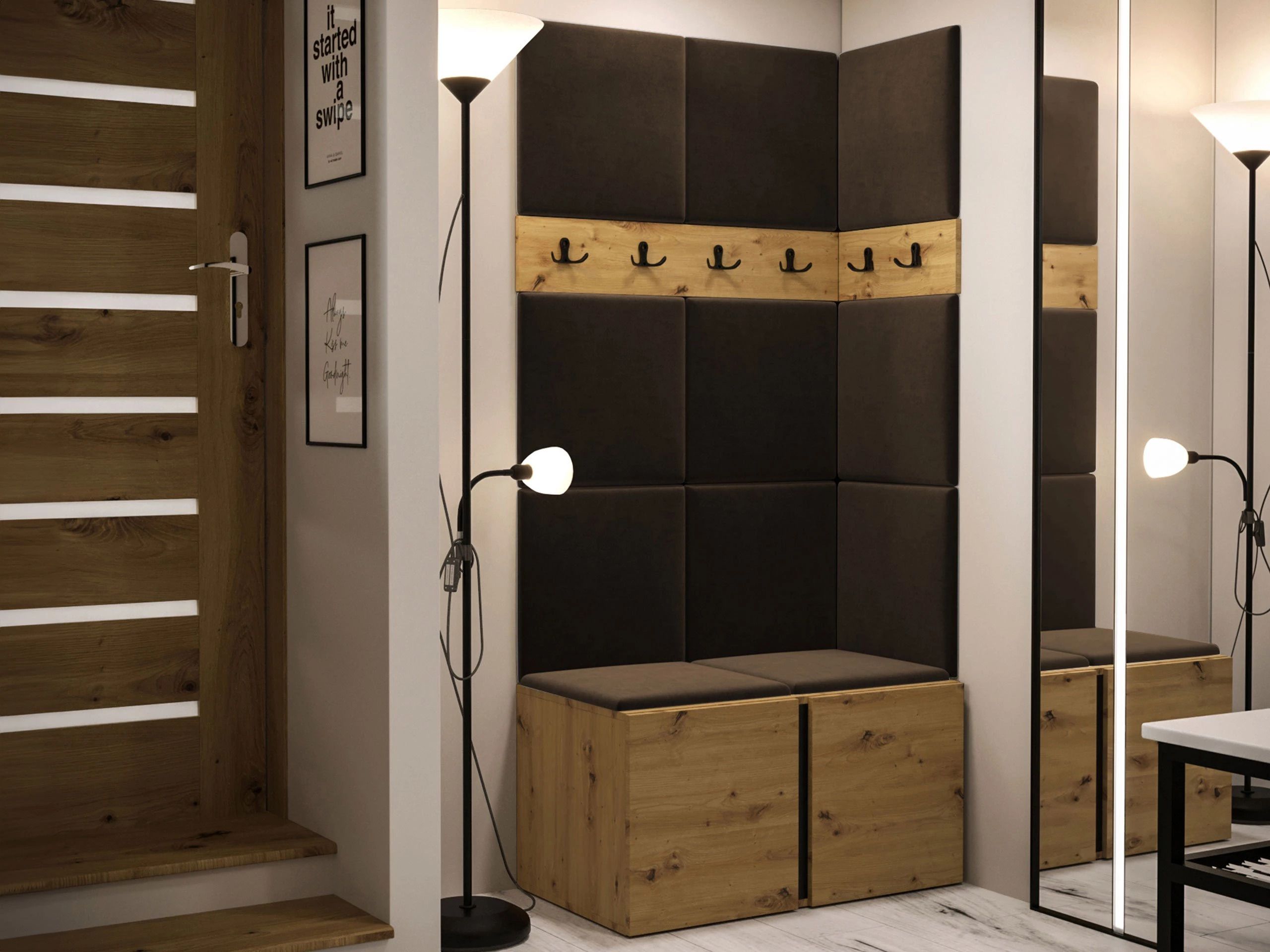 Előszoba garnitúra Pinis I (Artisan tölgy)