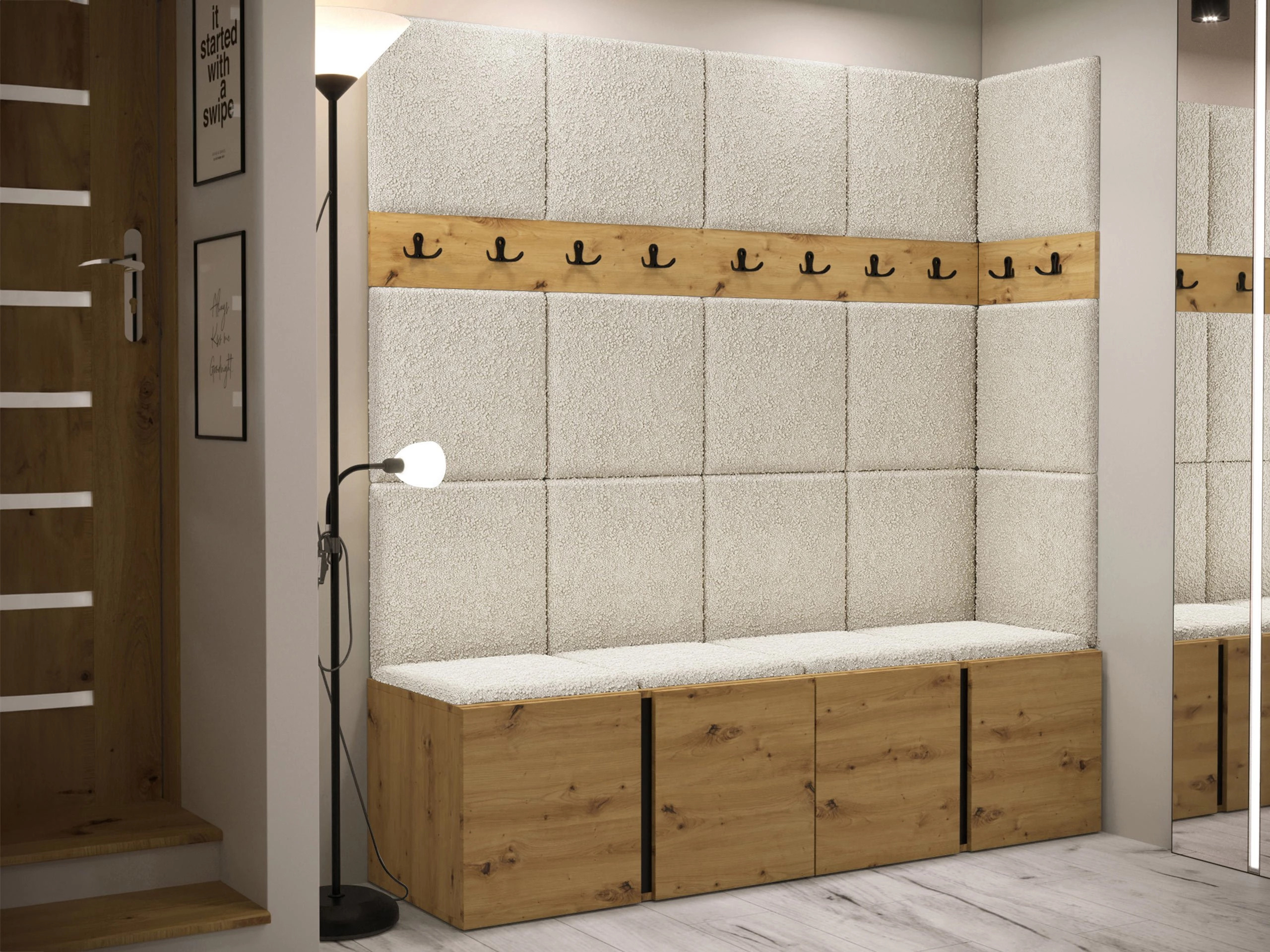 Előszoba garnitúra Pinis II (Artisan tölgy)