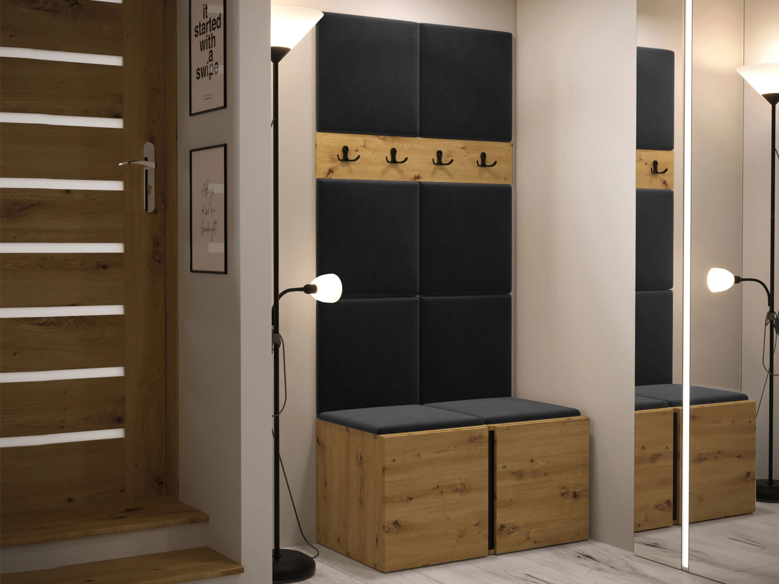 Előszoba garnitúra Pinis IV (Artisan tölgy)