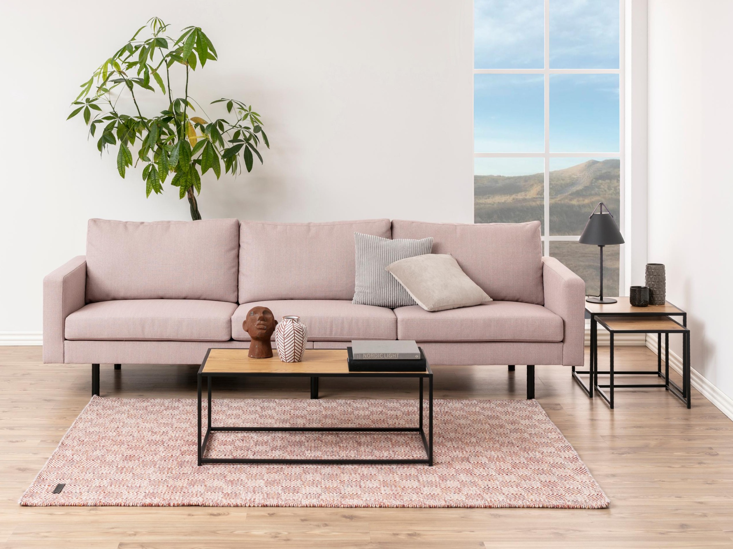 Dohányzóasztal Norsica Sevferi 147 (Vad tölgy + Fekete)