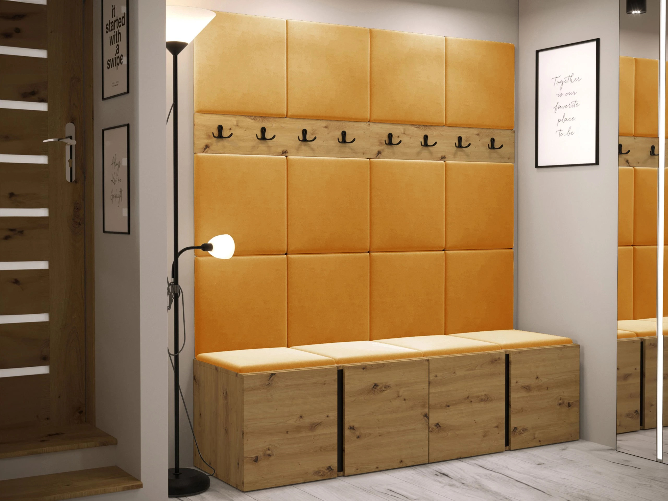 Előszoba garnitúra Pinis V (Artisan tölgy)