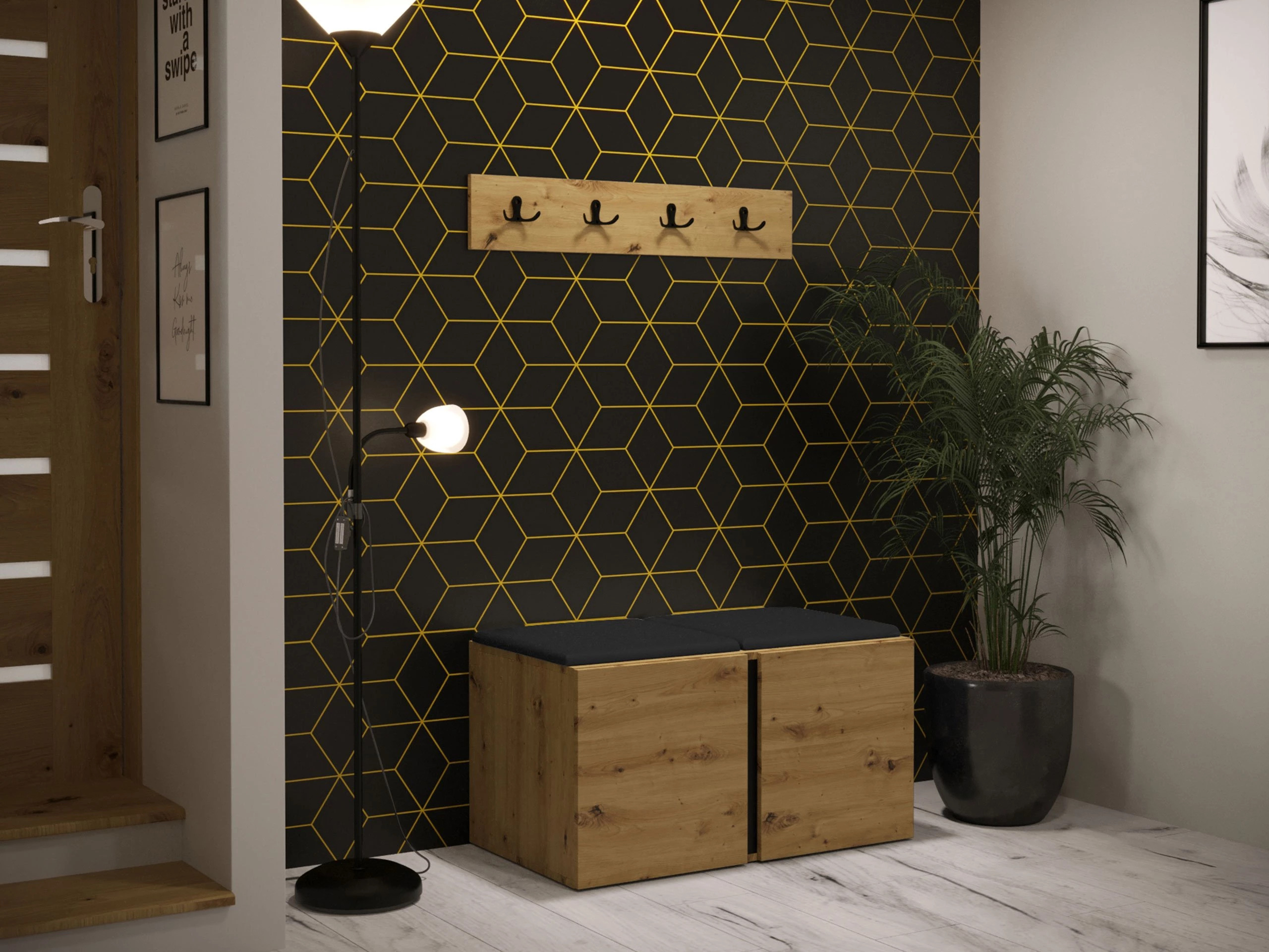 Előszoba garnitúra Pinis VI (Lágy öko-bőr 011)