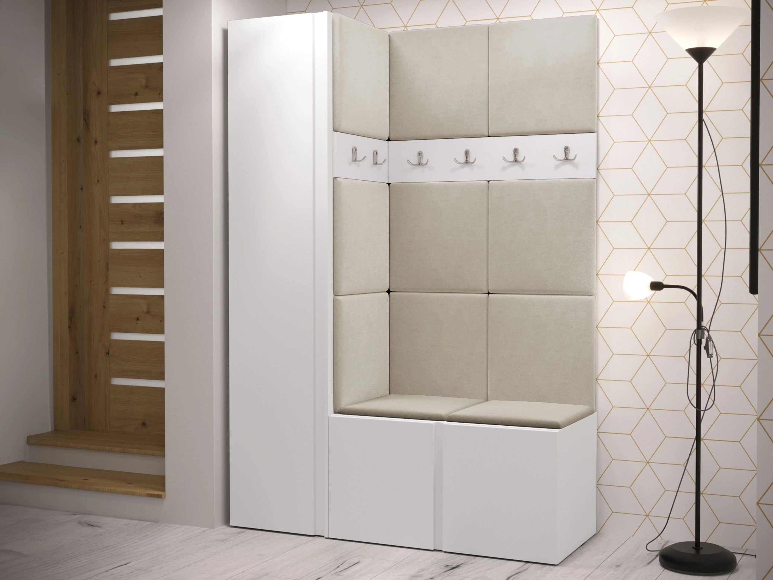 Előszoba garnitúra Hartford 471 (Fehér)