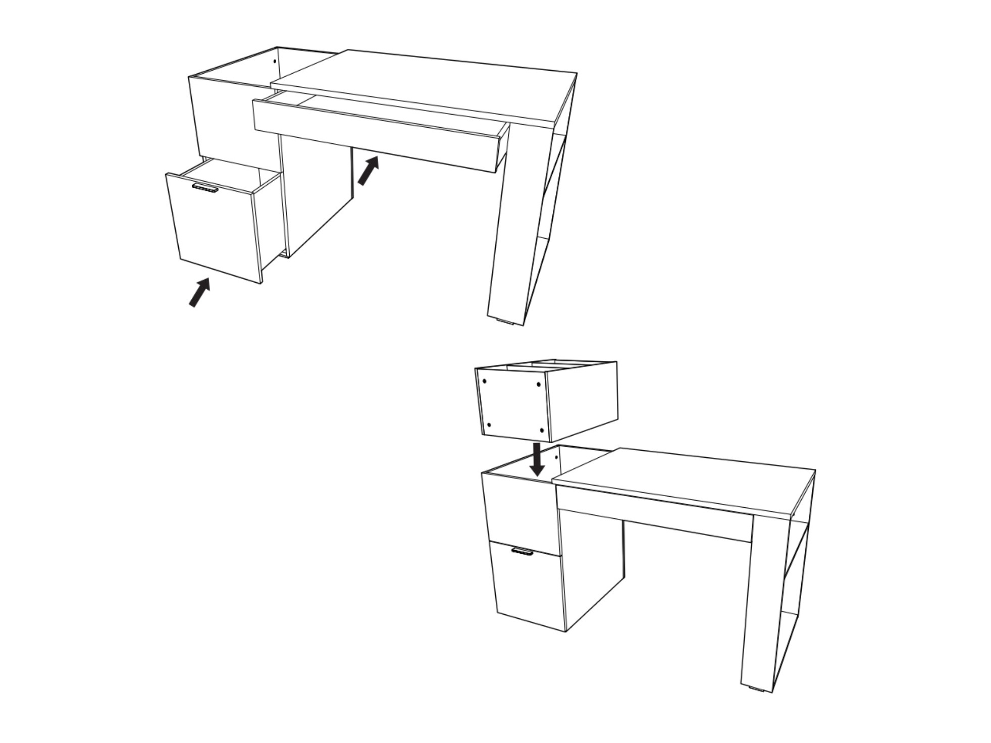 Íróasztal Veldalo 104 (Világos tölgy)