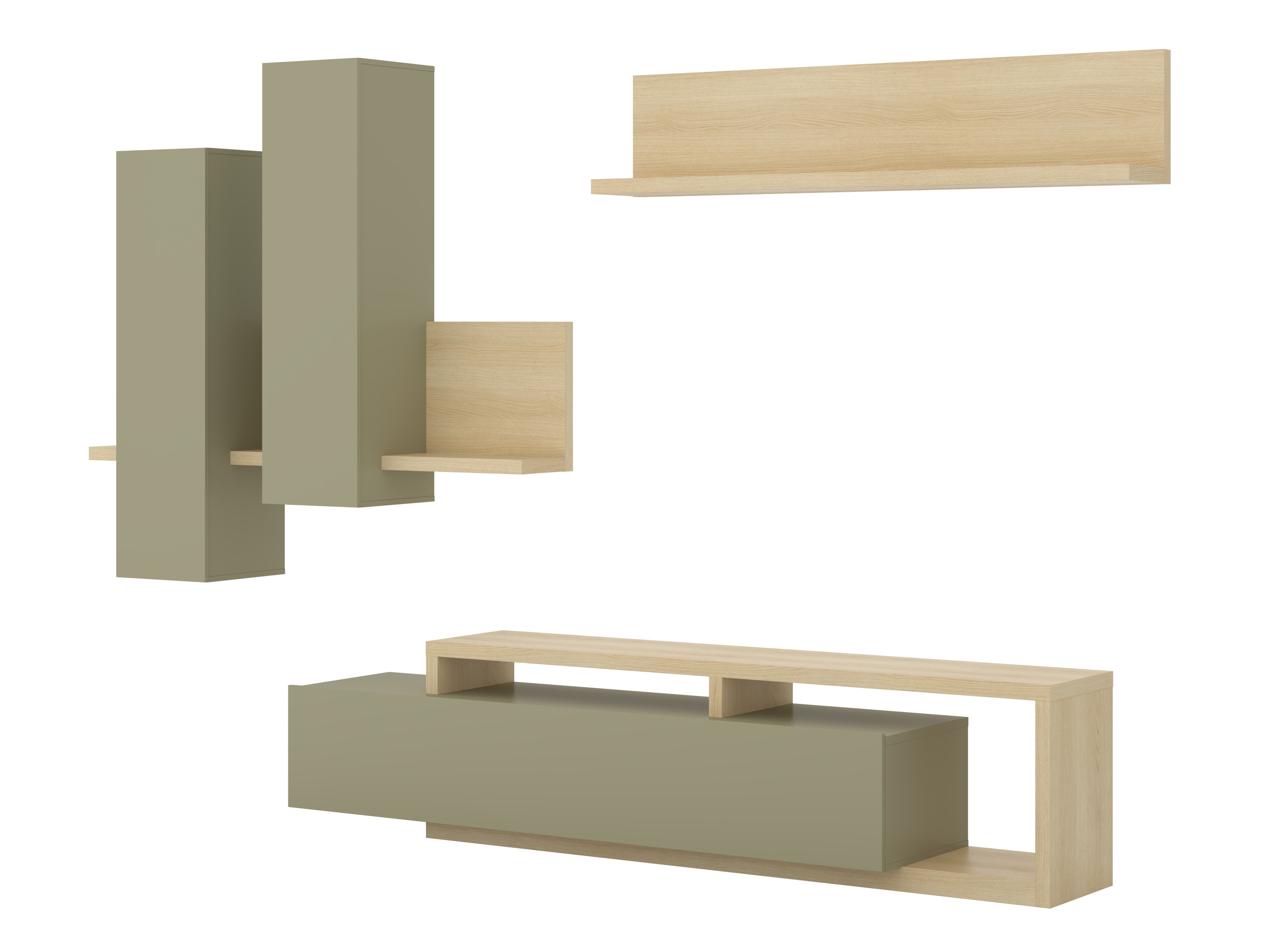 Nappali szett Lutiva 100 (Eukaliptusz + Tölgy)