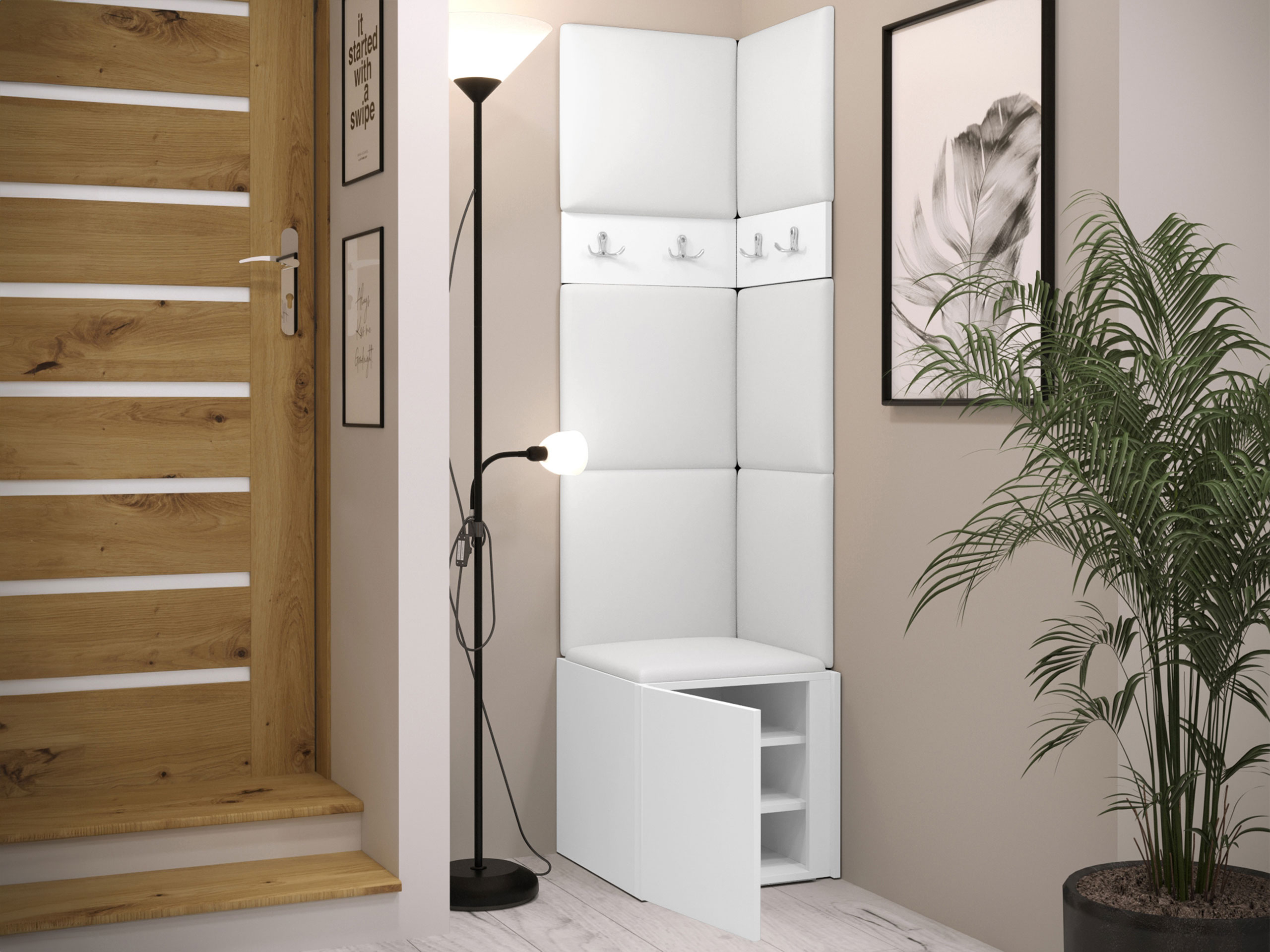 Előszoba garnitúra Hartford 347 (Fehér)